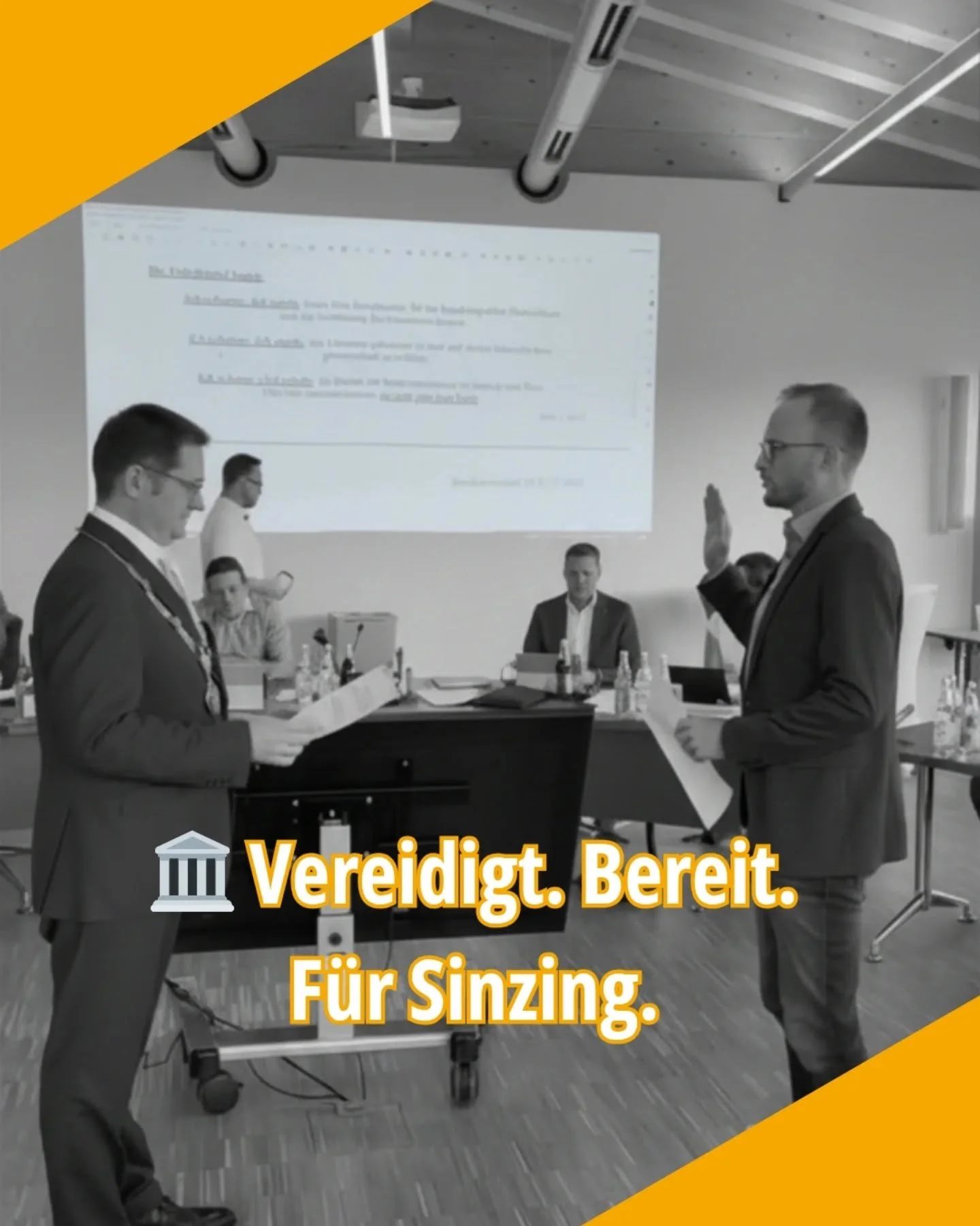 🏛️ Gestern hat sich der neue Gemeinderat offiziell konstituiert &ndash; und ich darf ab jetzt Teil dieses Gremiums sein.

Vielen Dank nochmal f&uuml;r das Vertrauen und die Unterst&uuml;tzung! 🙏
Ich freue mich darauf, Verantwortung f&uuml;r unsere 