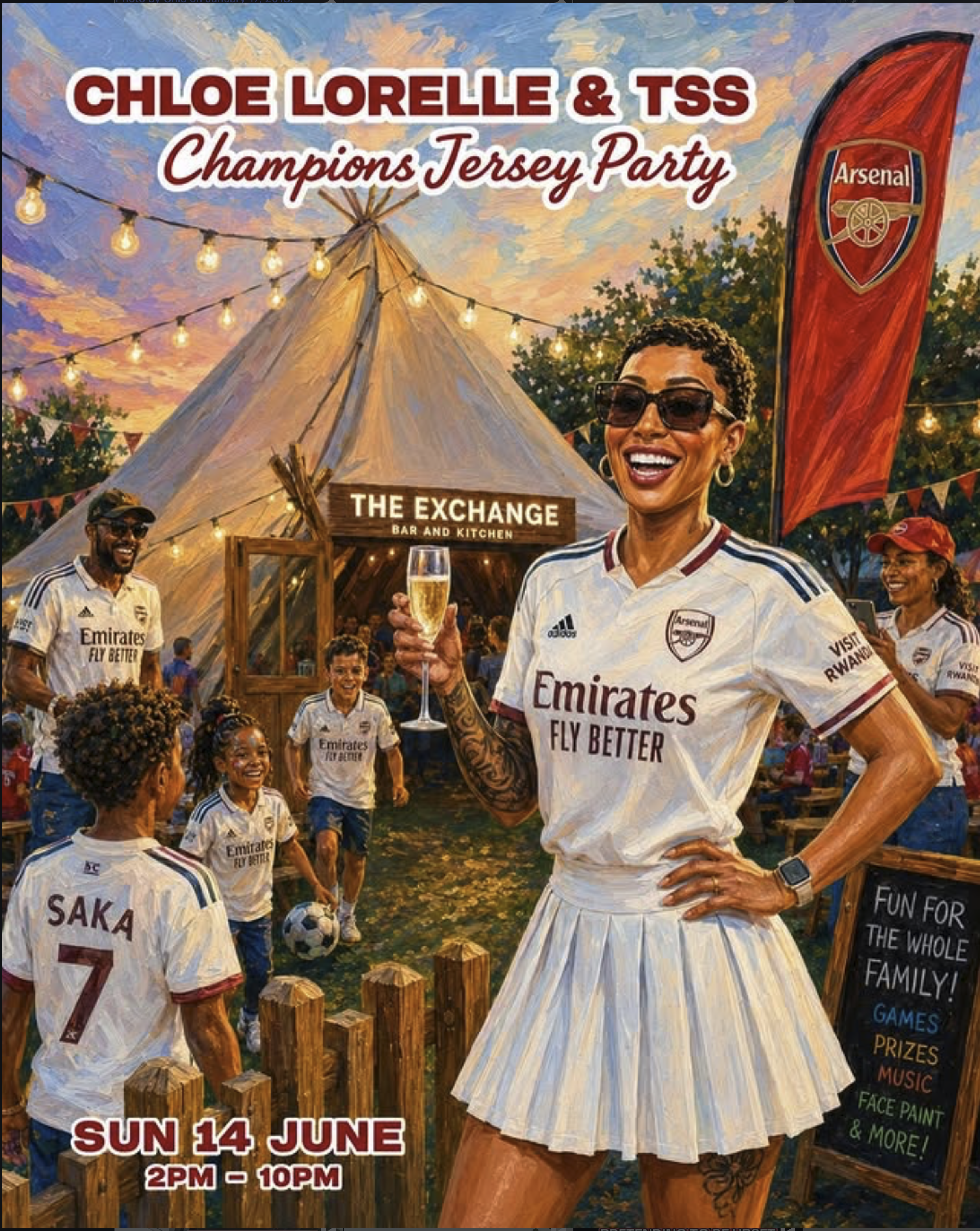 Chloe Lorelle & TSS: Champions Jersey Party