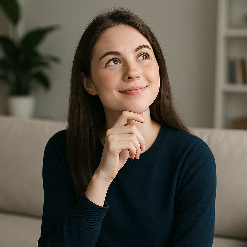 devojka zamišljeno gleda