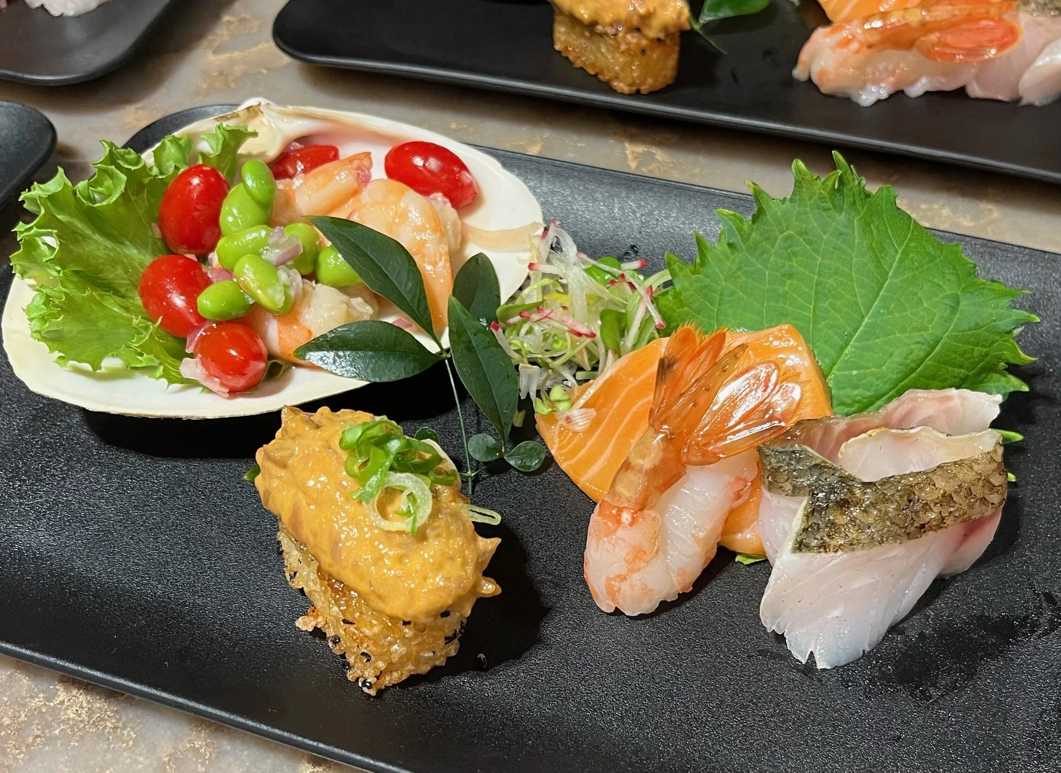 $220 Omakase Custom Course Example
3 Appetizers