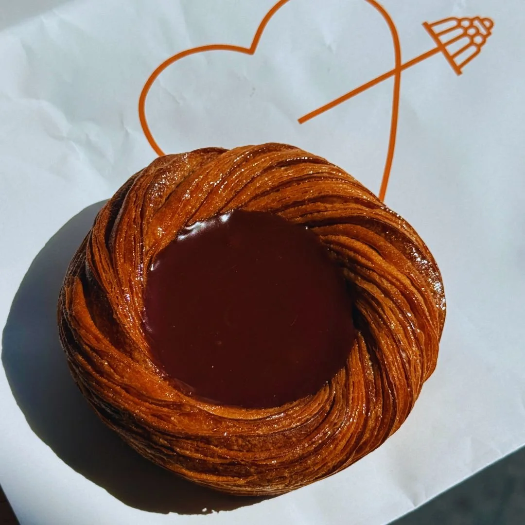 In Paris, a pain suisse with chocolate at Plein Coeur bakery