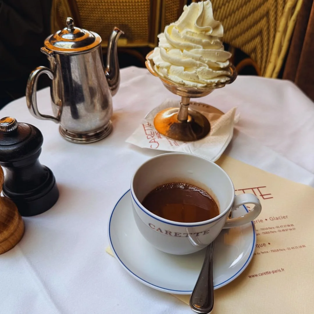 Carette hot chocolate in Paris