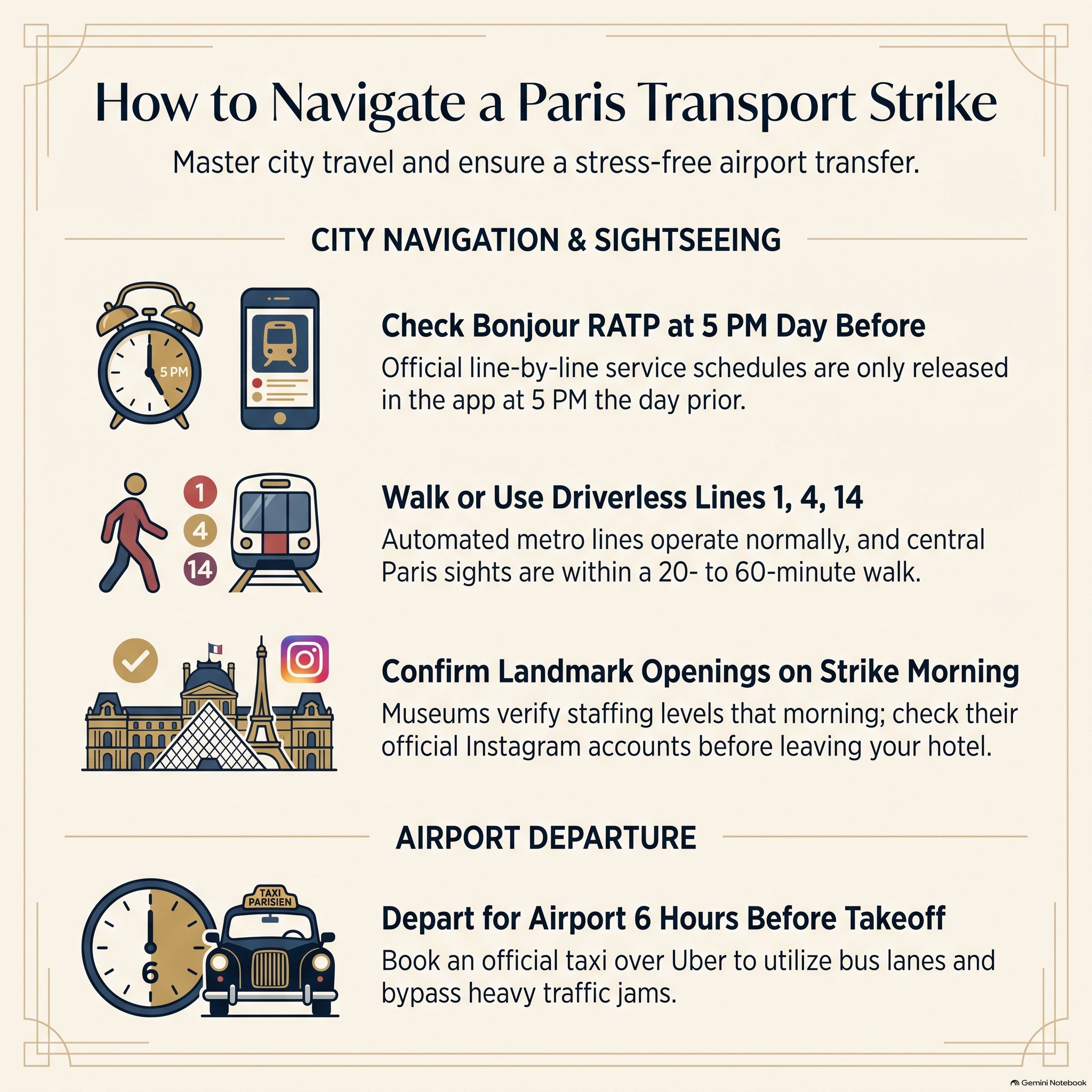 Paris Public Transportation Strike: Tips for Tourists