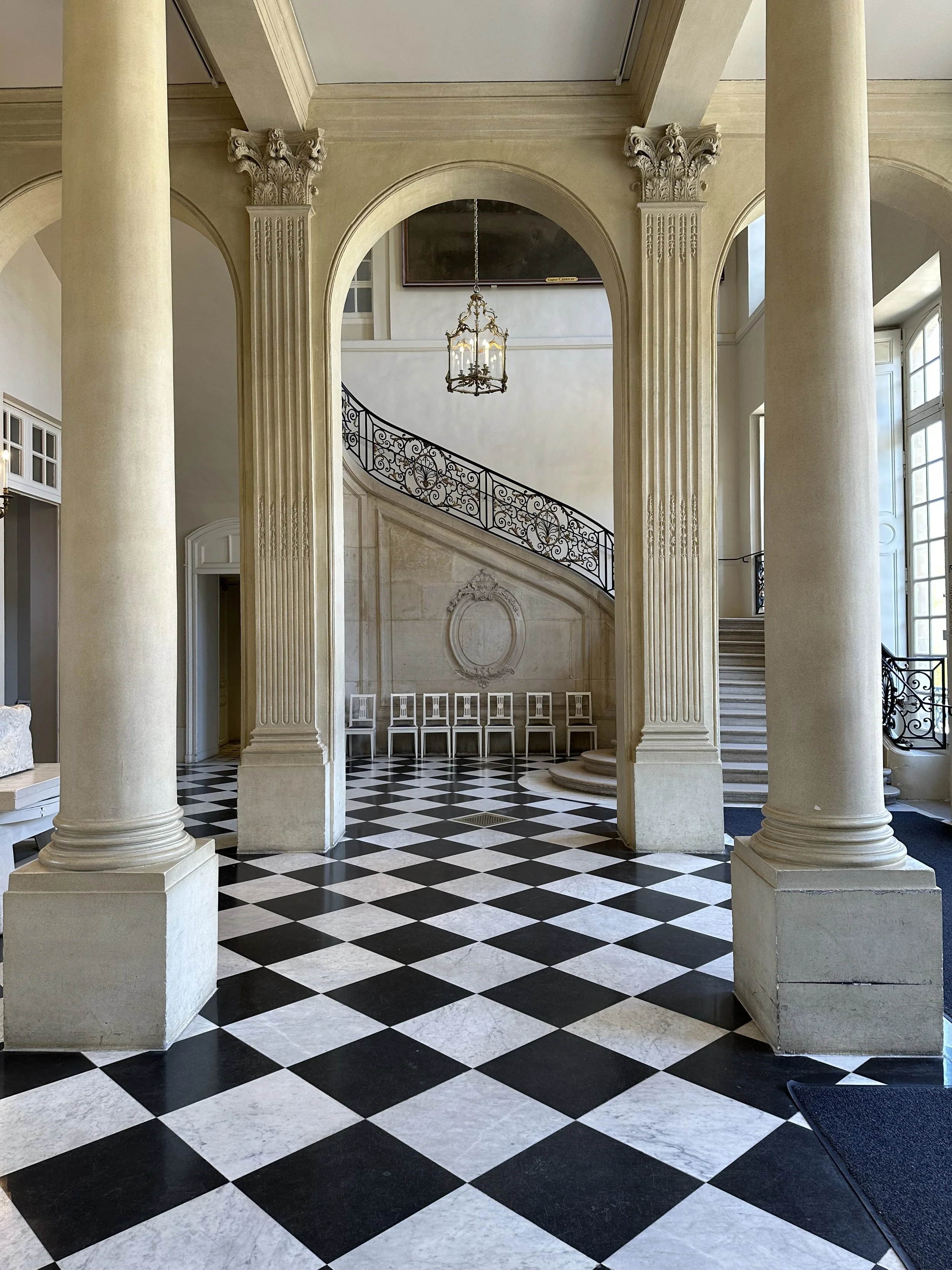 Rodin museum in Paris, the elegant hallway