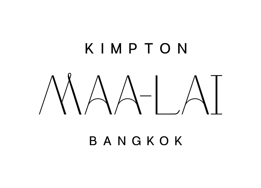 Logo for Kimpton Maa-Lai Bangkok hotel with stylized text