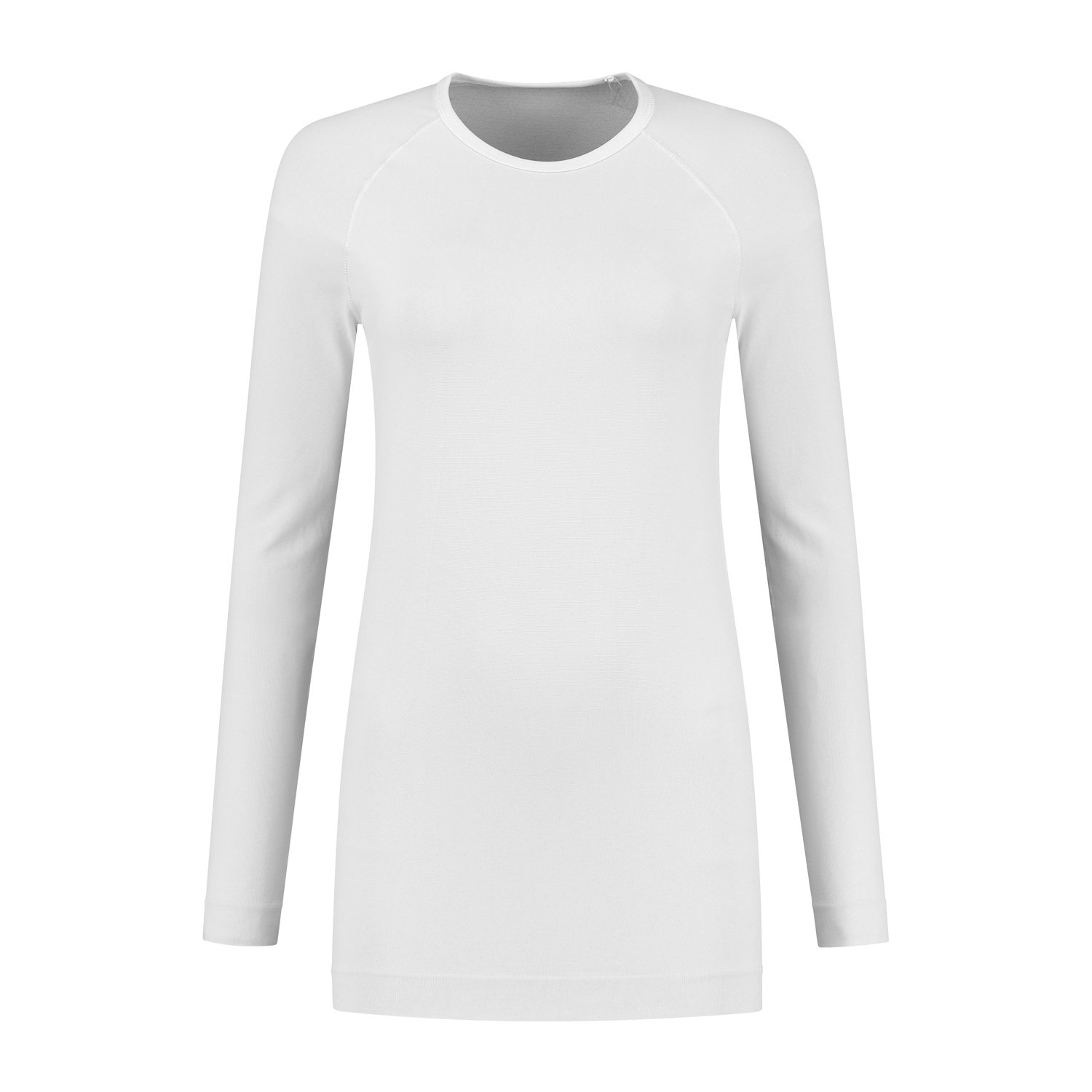 Skafit_Shirt with silver yarn long sleeve white_Front.jpg