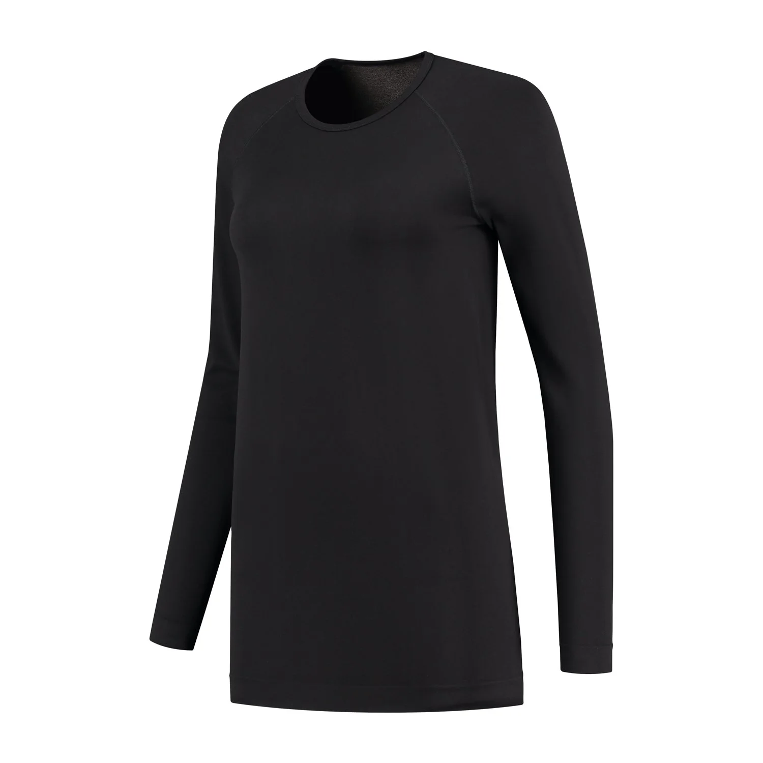 Skafit_Shirt with silver yarn long sleeve black_Side left.jpg