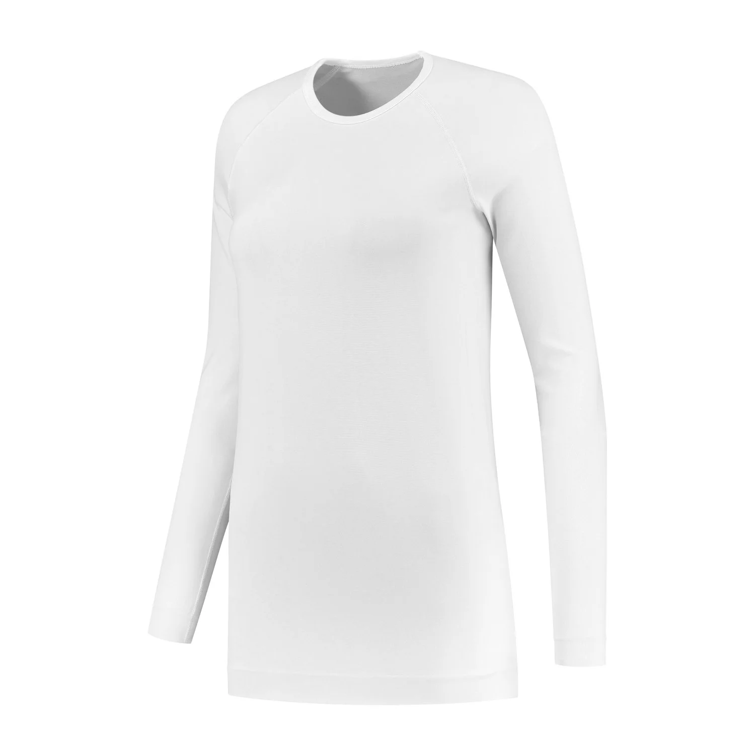 Skafit_Shirt with silver yarn long sleeve white_Side left.jpg