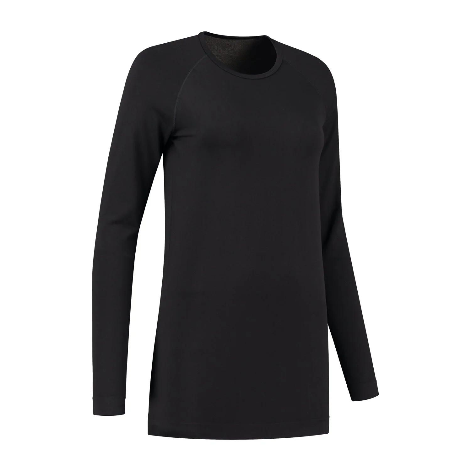 Skafit_Shirt with silver yarn long sleeve black_Side right.jpg