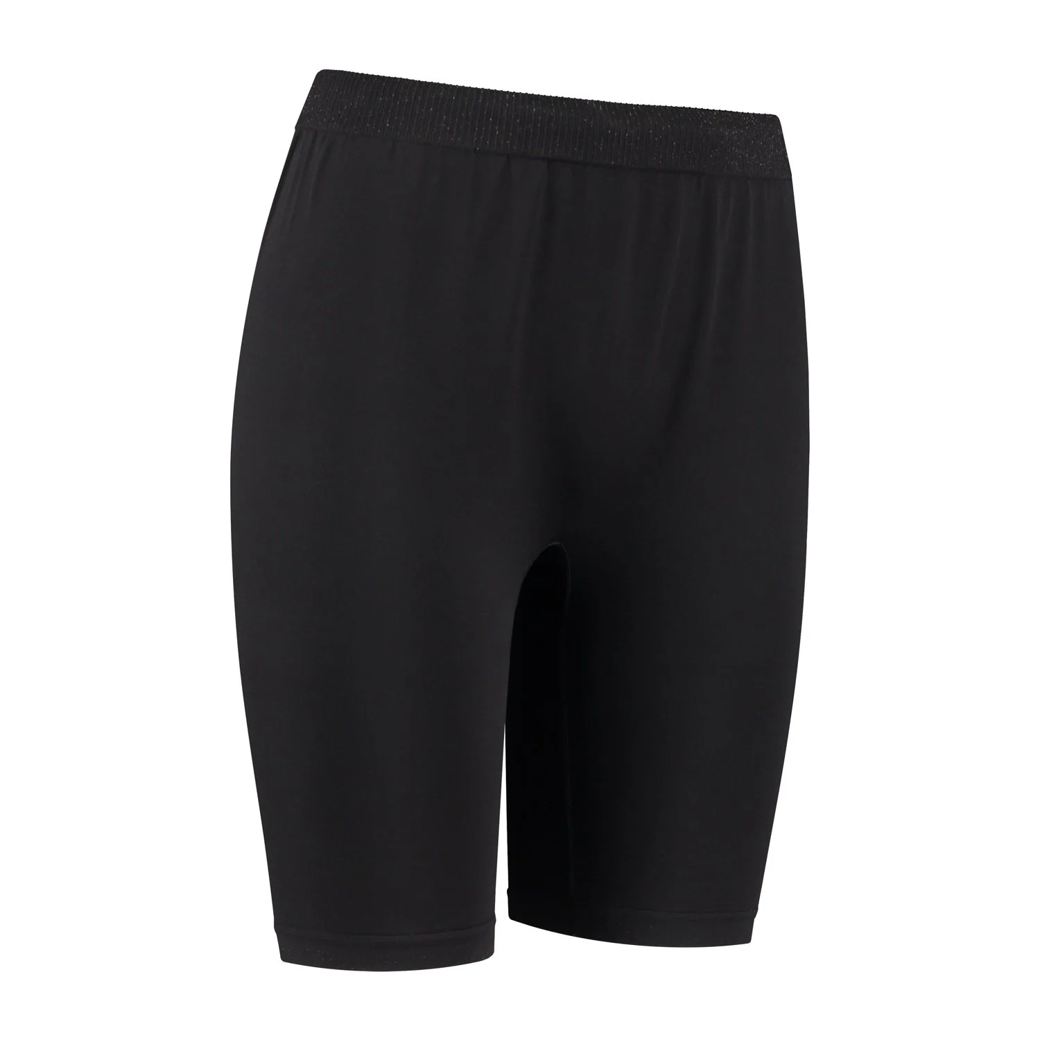 Pants with silver yarn short