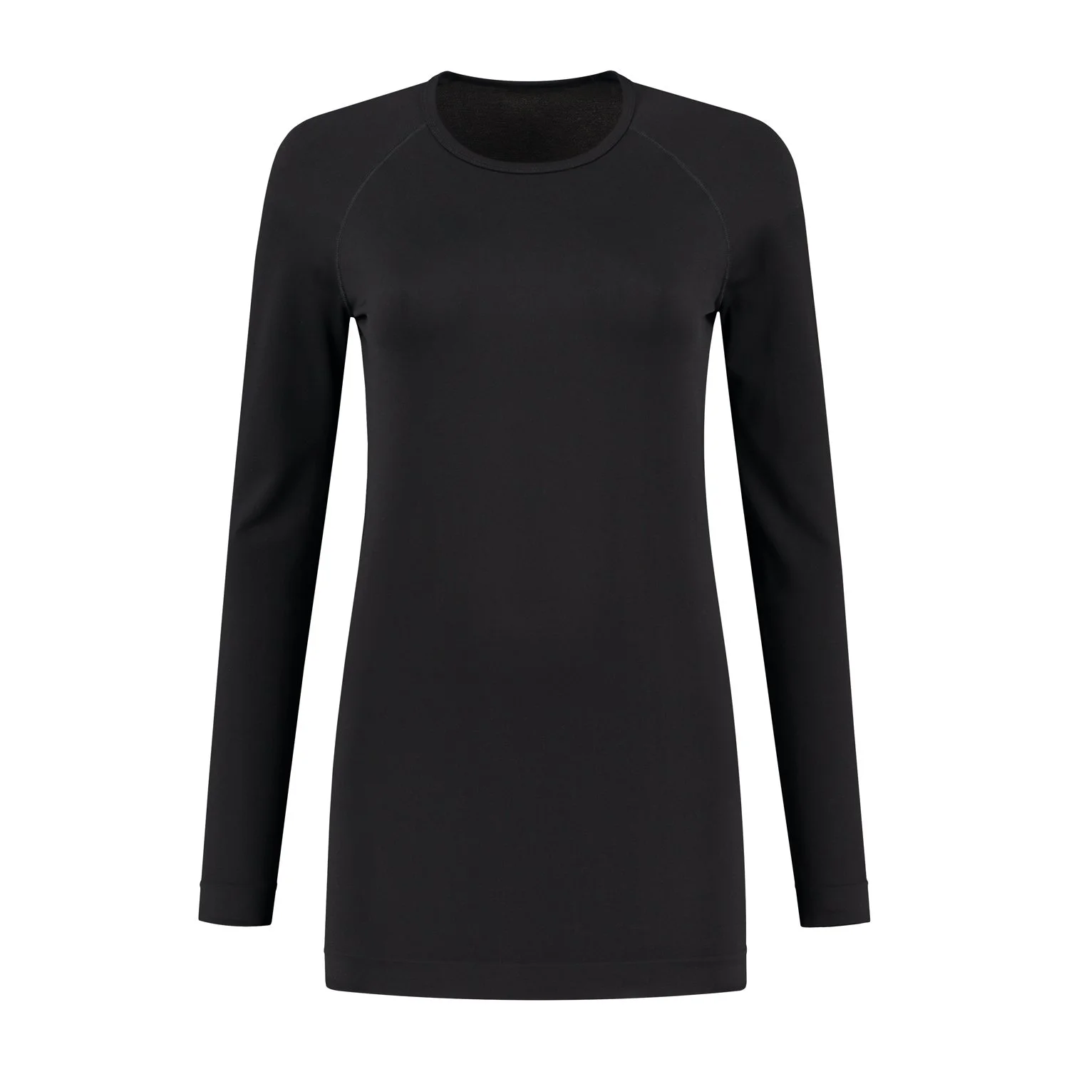 Skafit_Shirt with silver yarn long sleeve black_Front.jpg