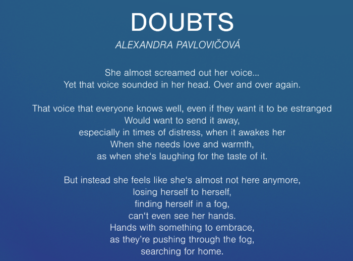 Doubts by Alexandra Pavlovicova