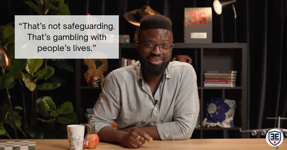 "That's not safeguarding. That's gambling with people's lives." - Emeka Edwin-Nweze