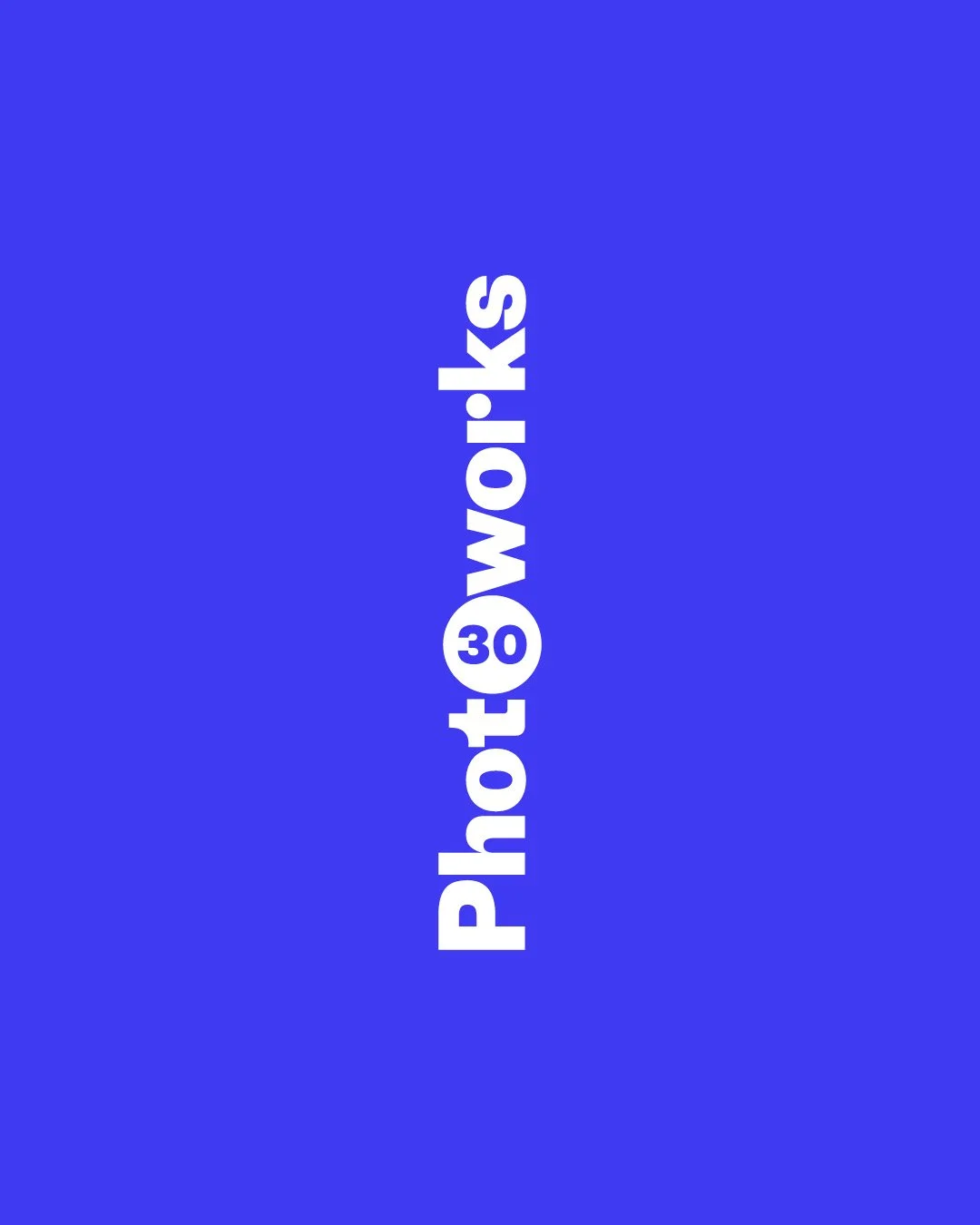 Logo development for Photoworks celebrating 30 years of championing photography.