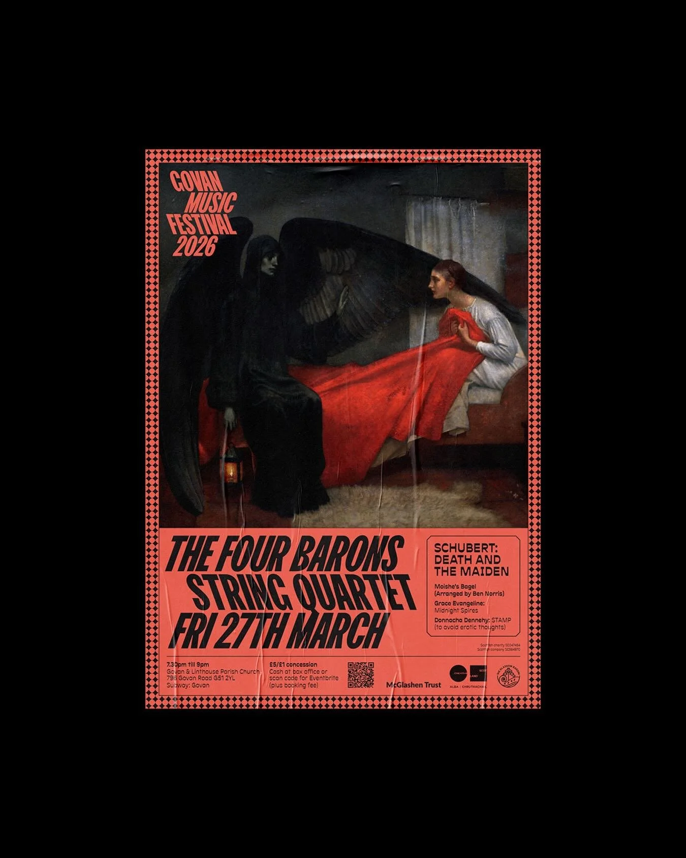 Each event for the Govan Music Festival featured a poster. This was a favourite for sure. Loving the sinister gothic image.