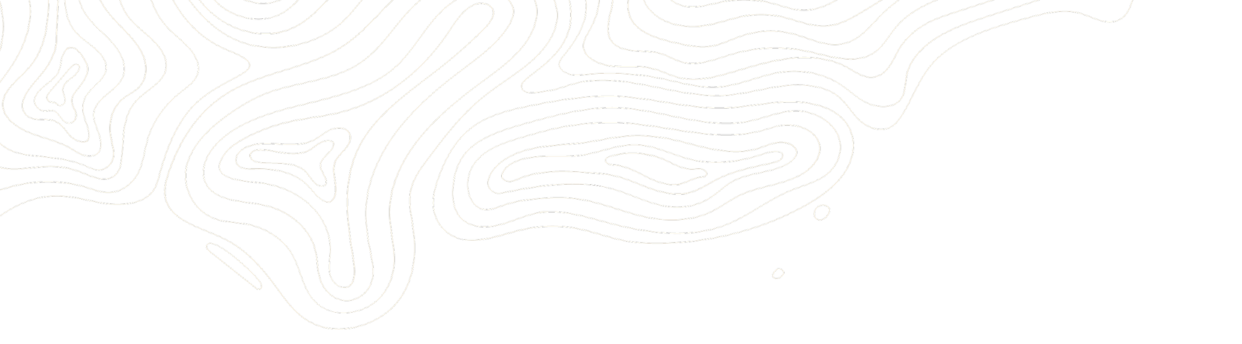 Carte topographique avec des lignes blanches sur fond noir.
