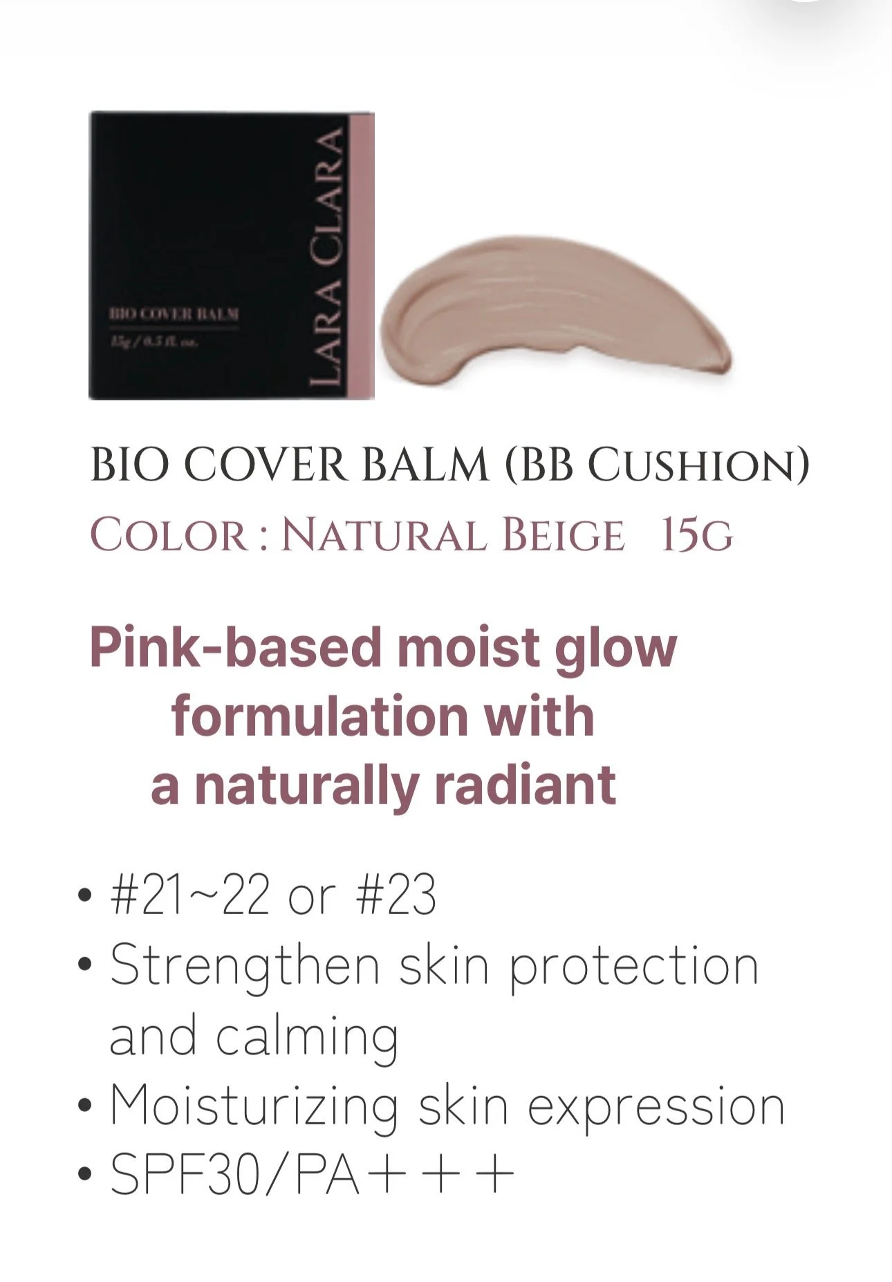 Bio Cover Balm BB Cushion - Natural Beige