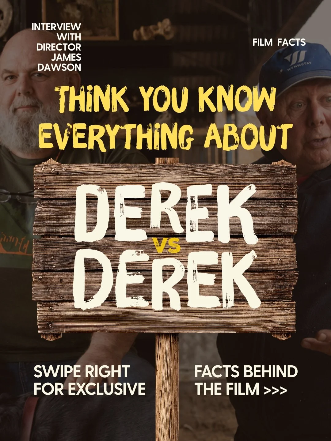 🎥 What does it actually take to bring Derek vs Derek to the big screen?

🎞️ From years spent following The Dereks and hours behind the camera, to tricky scenes, unexpected moments and days worth of editing, there&rsquo;s a lot that went into making