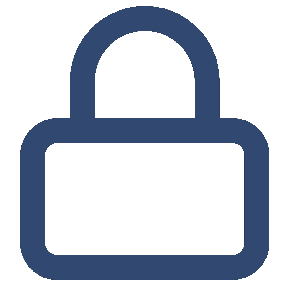 bullet point shaped like a padlock