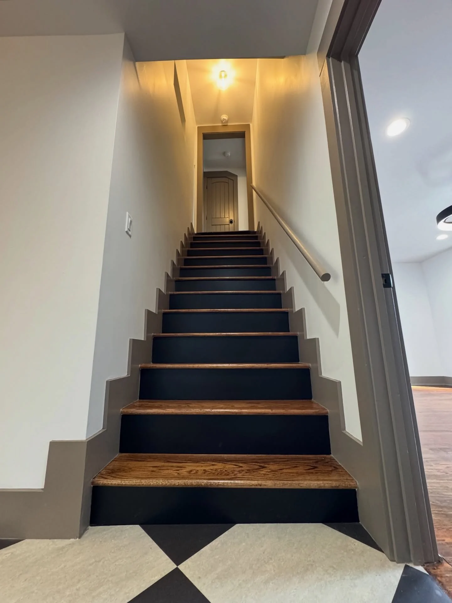 Transformation of a staircase, one step at a time.