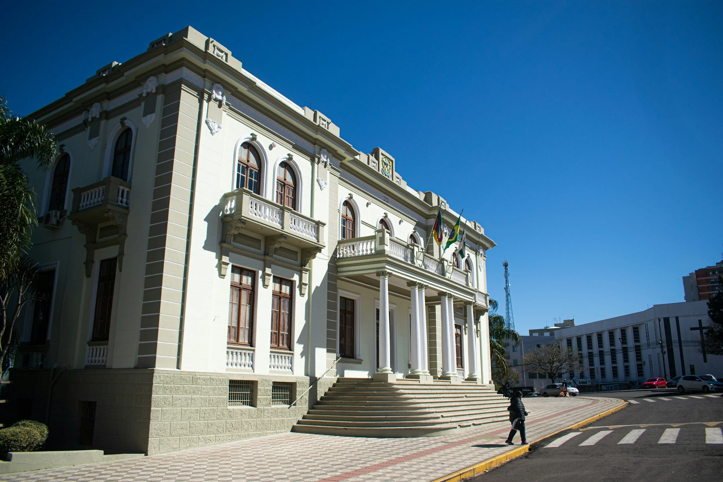 exterior of municipality office building