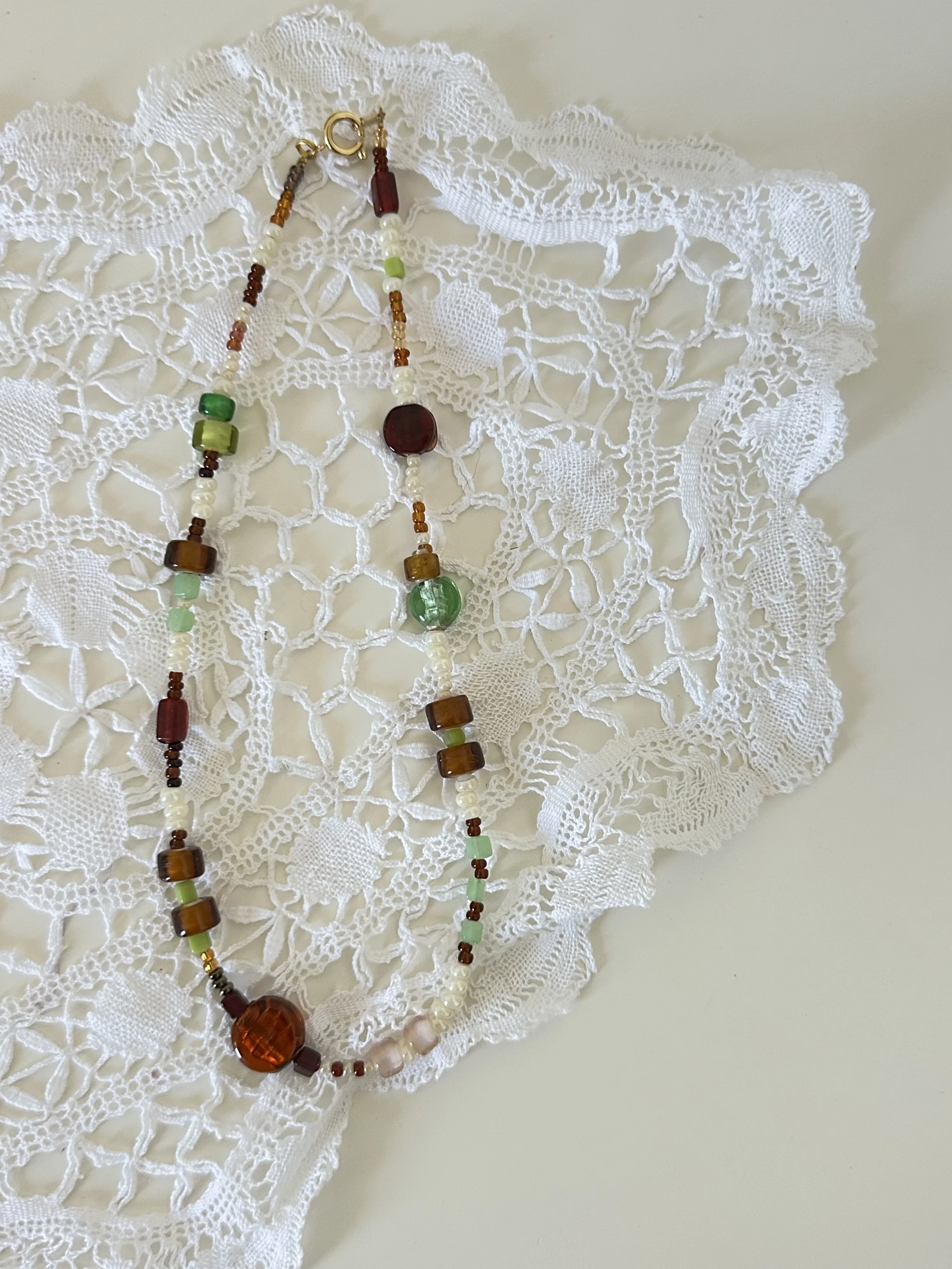 Glass Beaded Multi Colour Necklace