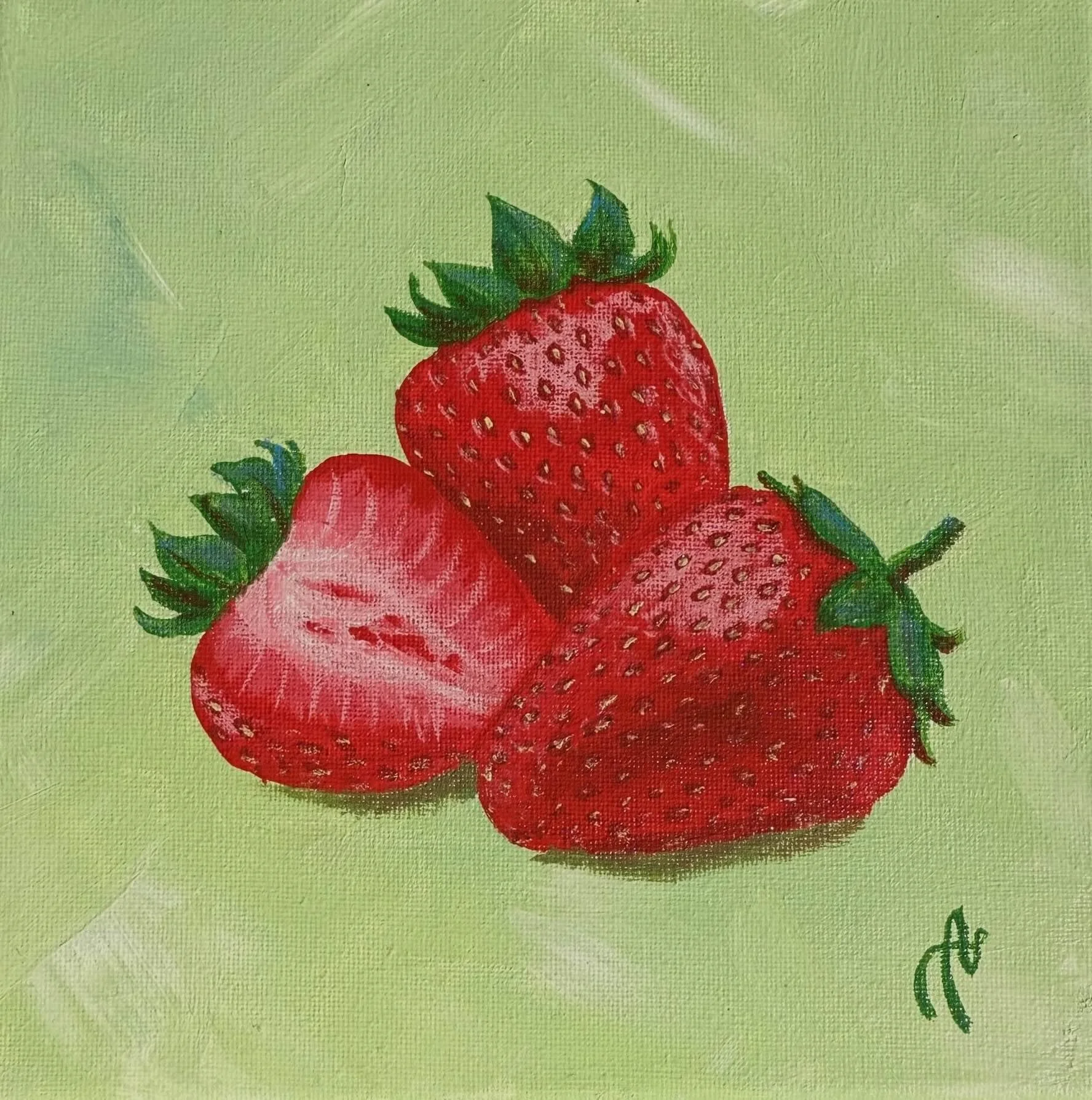 Strawberries - 20 cm x 20 cm - nicht verkäuflich
