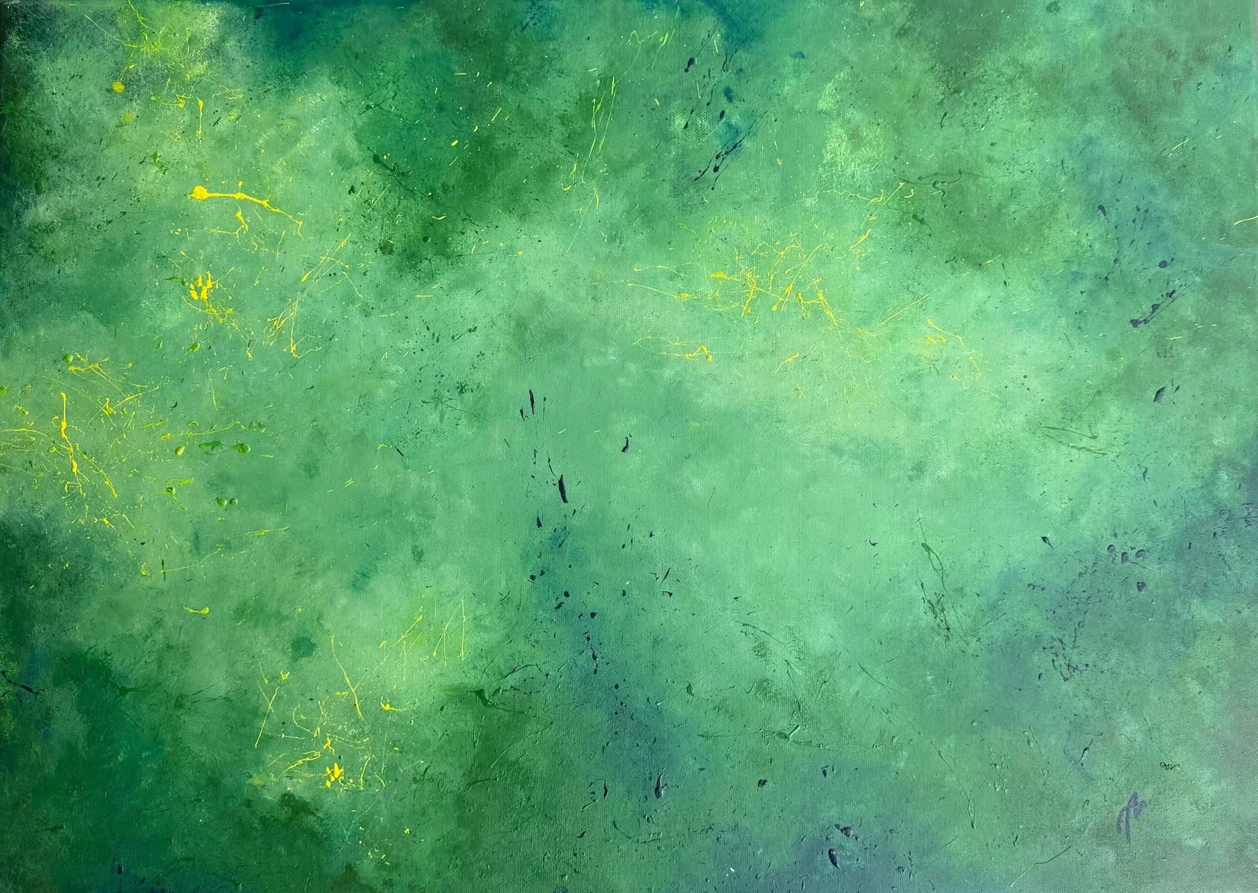 Tiefes Grün - 50 cm x 70 cm