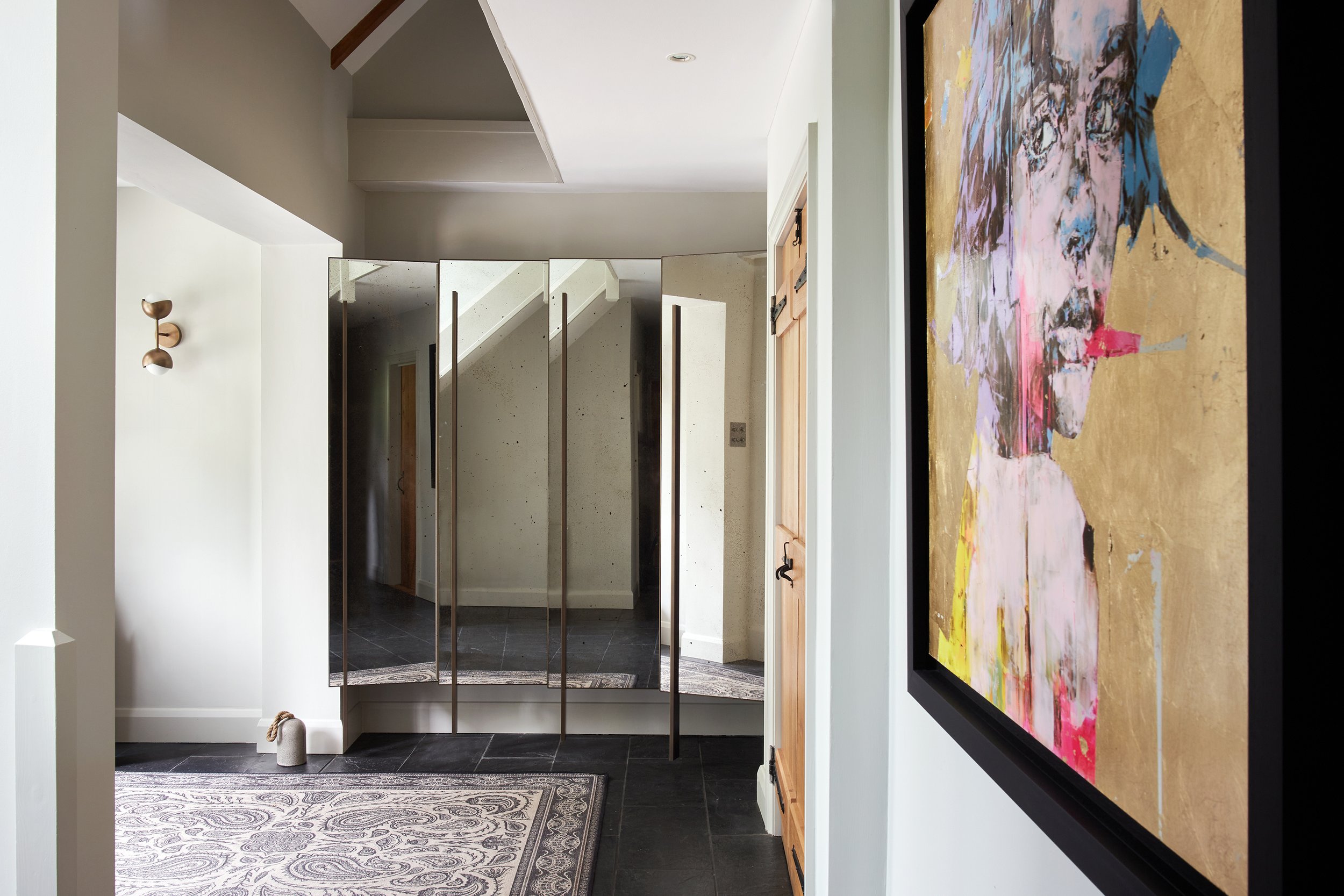 AZPR – Client, Nathan Kingsbury, Hallway, mirrors, interior styling