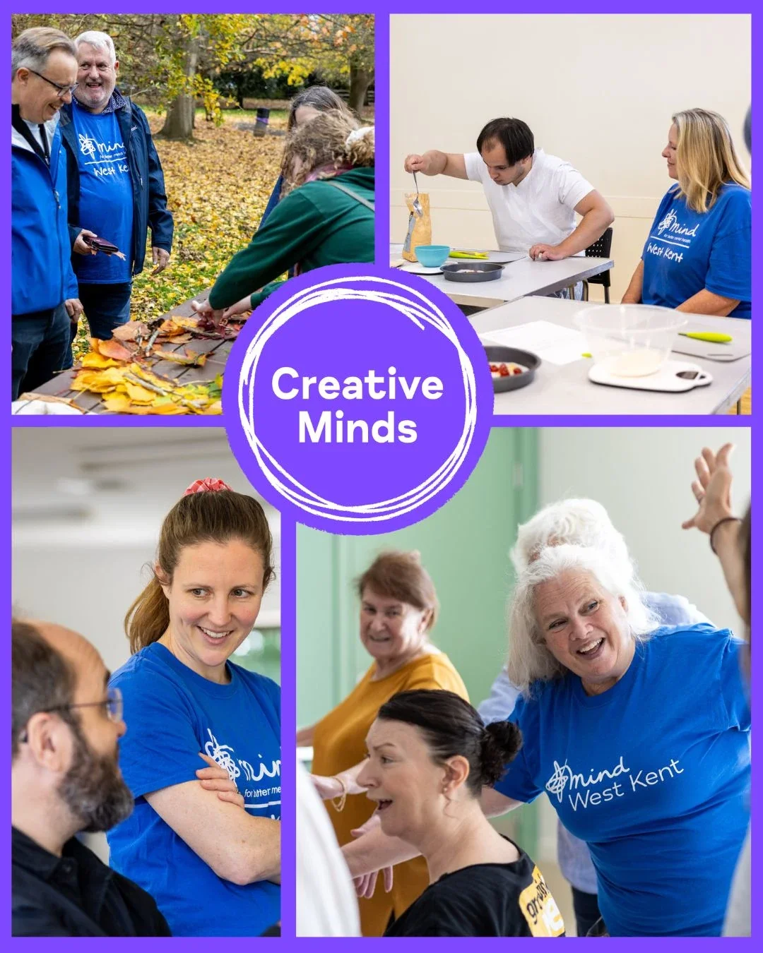 West Kent Mind staff and volunteers engaged in activities to support the local community
