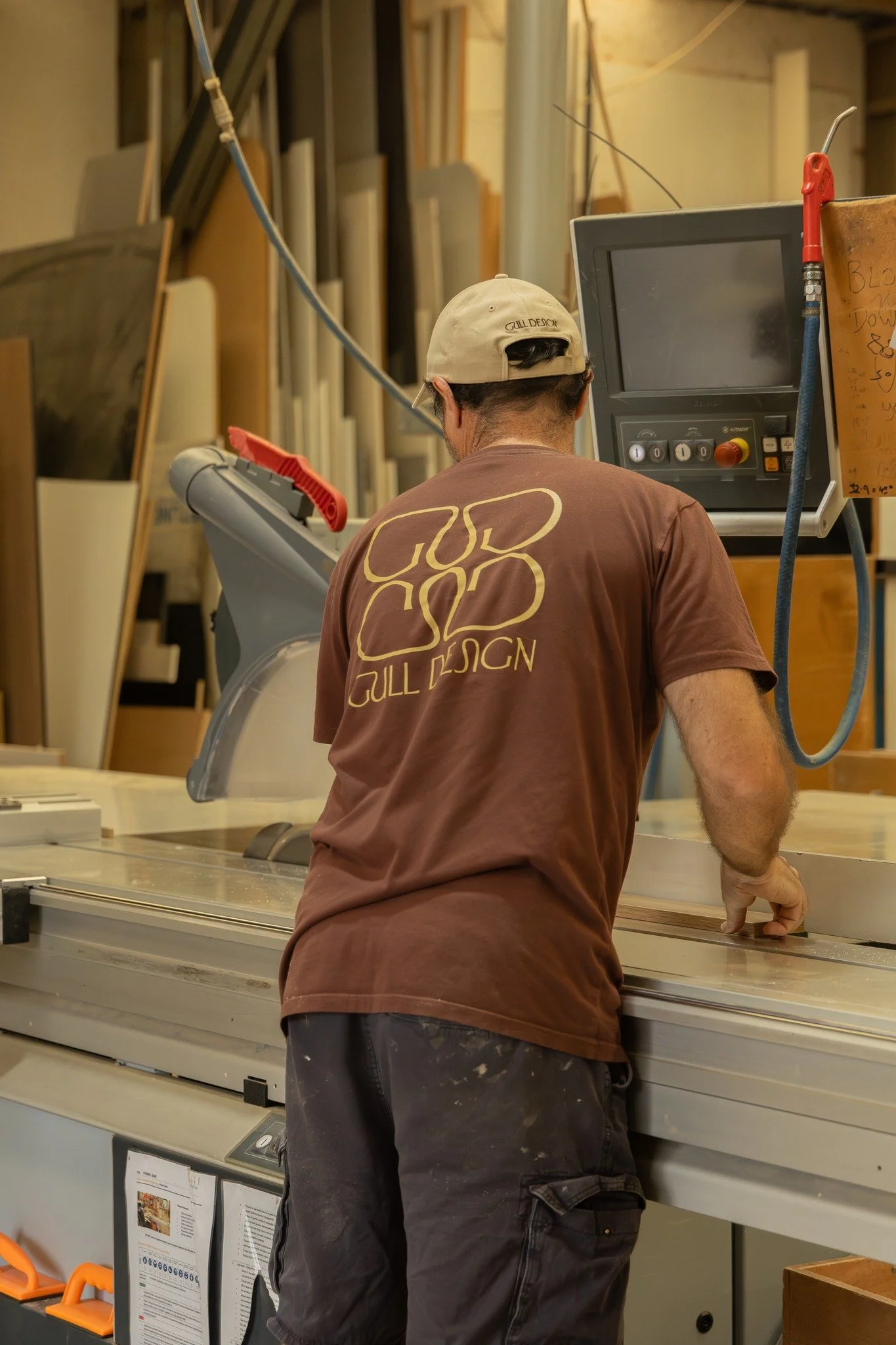 Behind the scenes in the workshop.

Where our custom joinery takes shape and our flat packs are carefully prepared, measured, cut and crafted by our expert team.

How lucky that we get to make your dream home come to life.

#GullDesign #Joinery #Noos