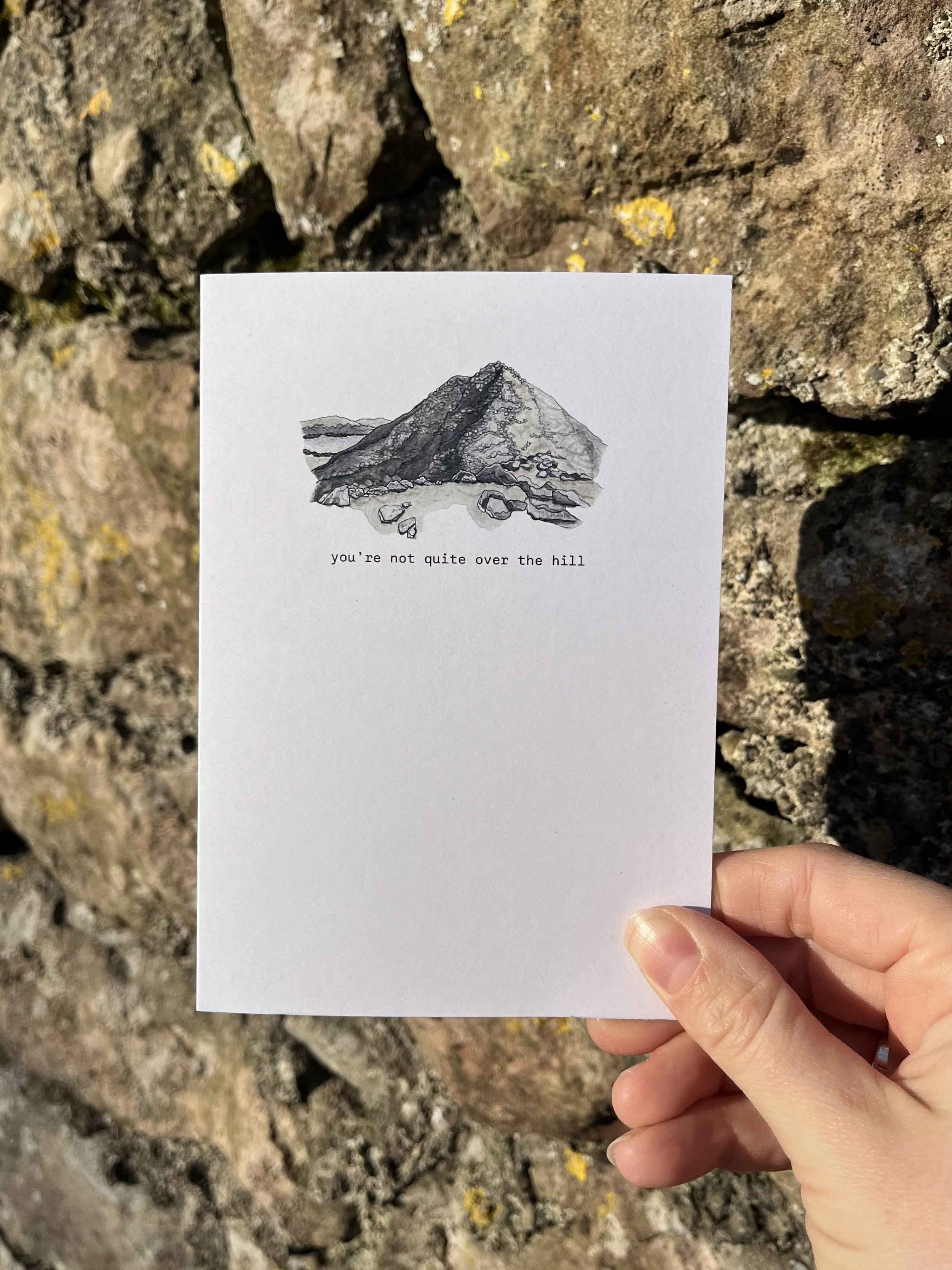Coniston Old Man - you're not quite over the hill (A6 card)