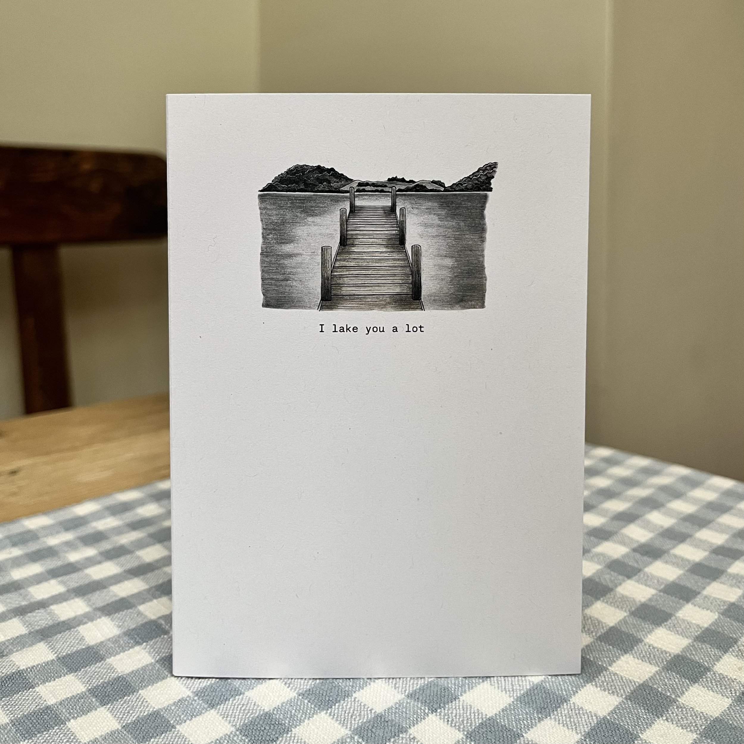 Ullswater Jetty - I lake you a lot (A6 card)