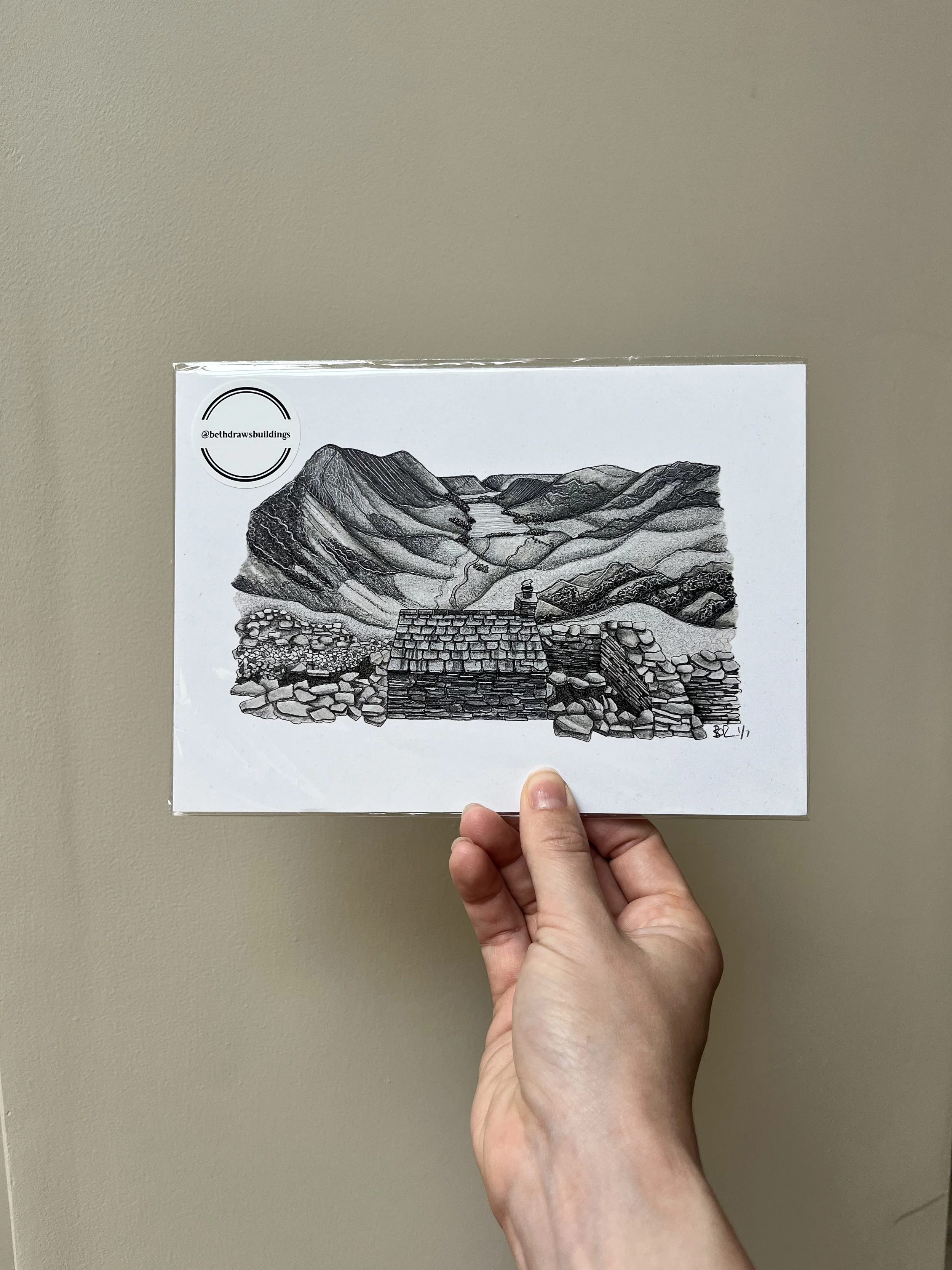 Warnscale Bothy print