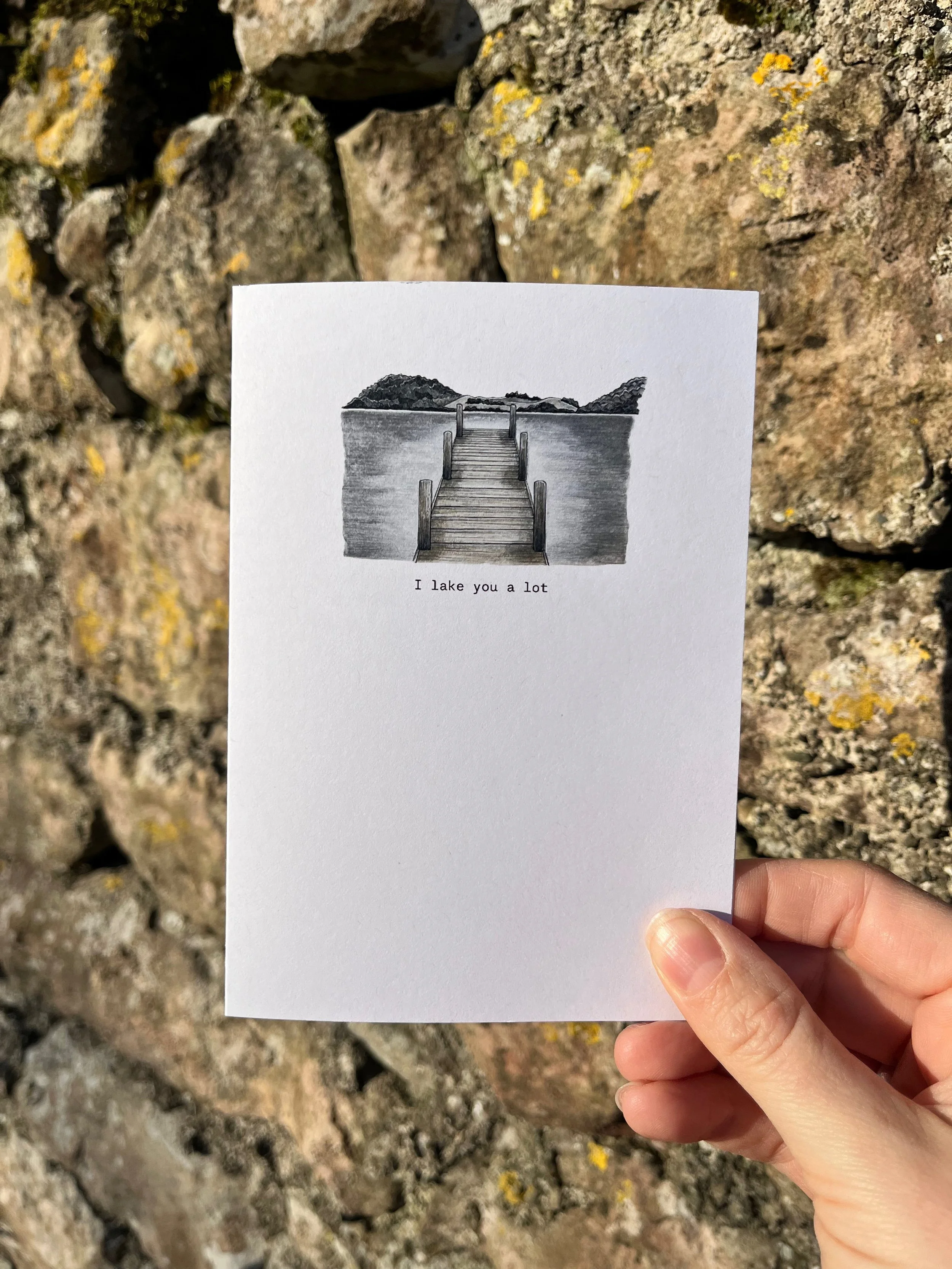 Ullswater Jetty - I lake you a lot (A6 card)