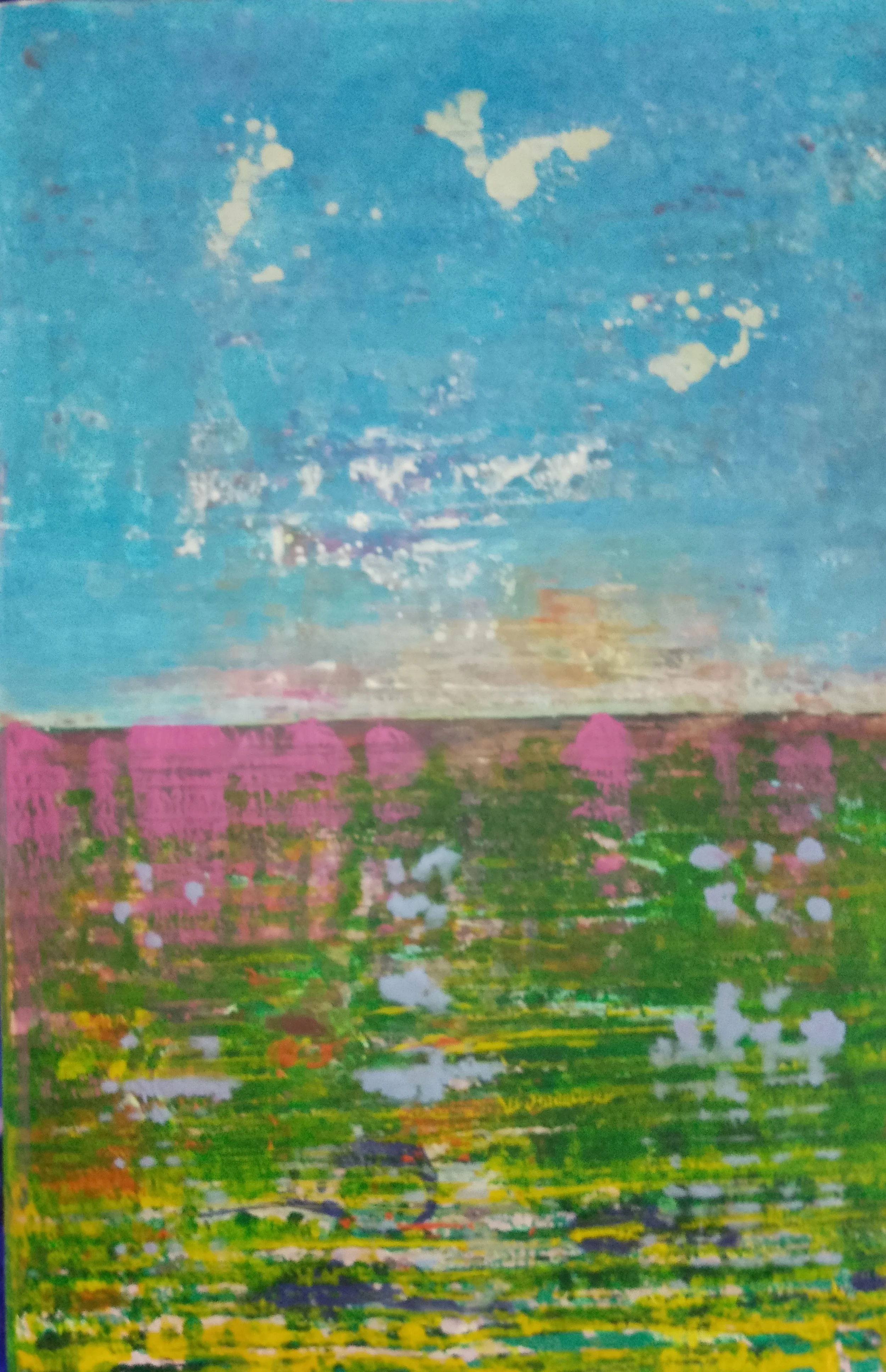 Landscape- w- 120×77 cm acrylic on canvas- 2024