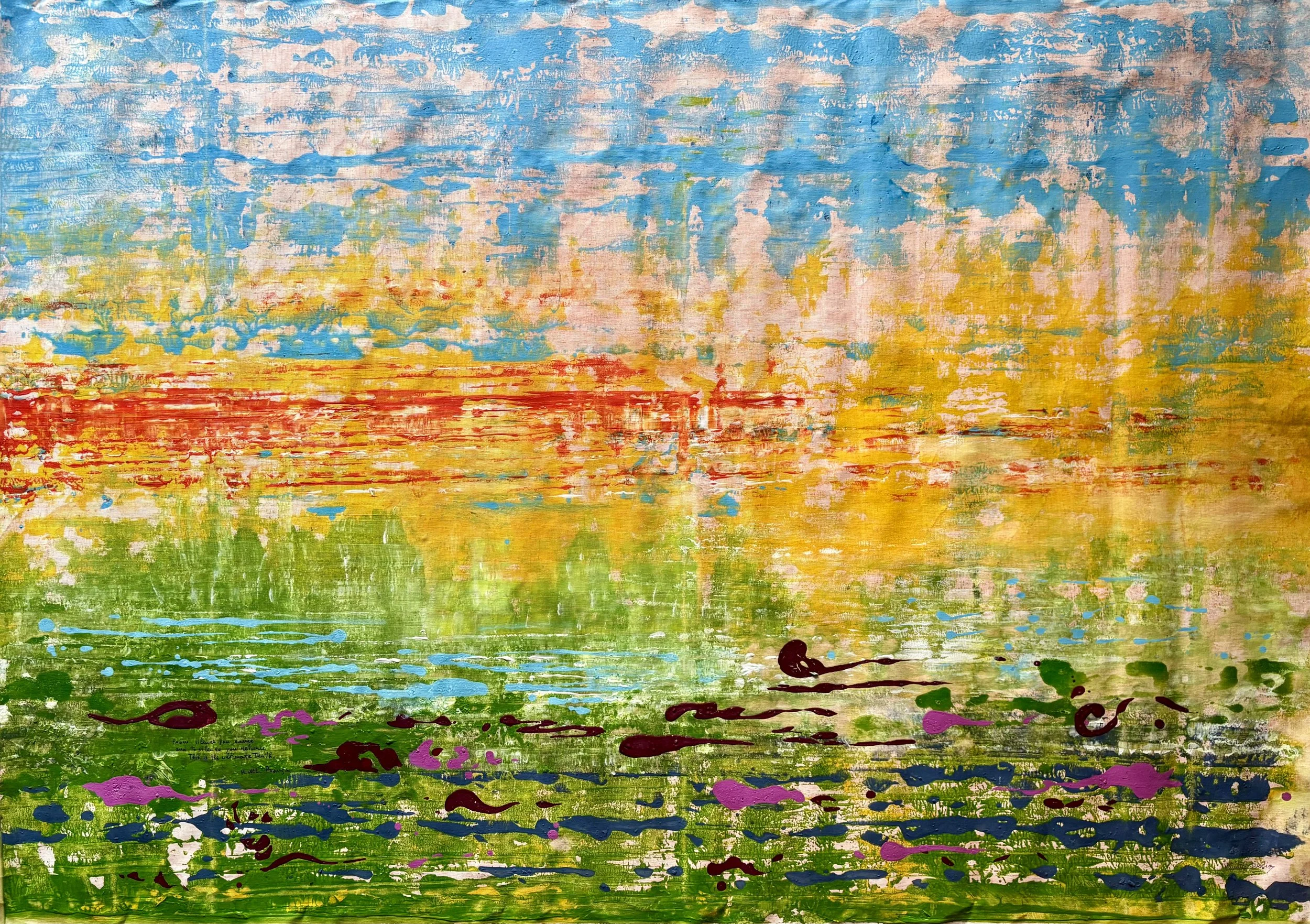 "From silence you came, from silence you return, this is the ultimate truth".     
H.W.L. Poonja

115cm x 185