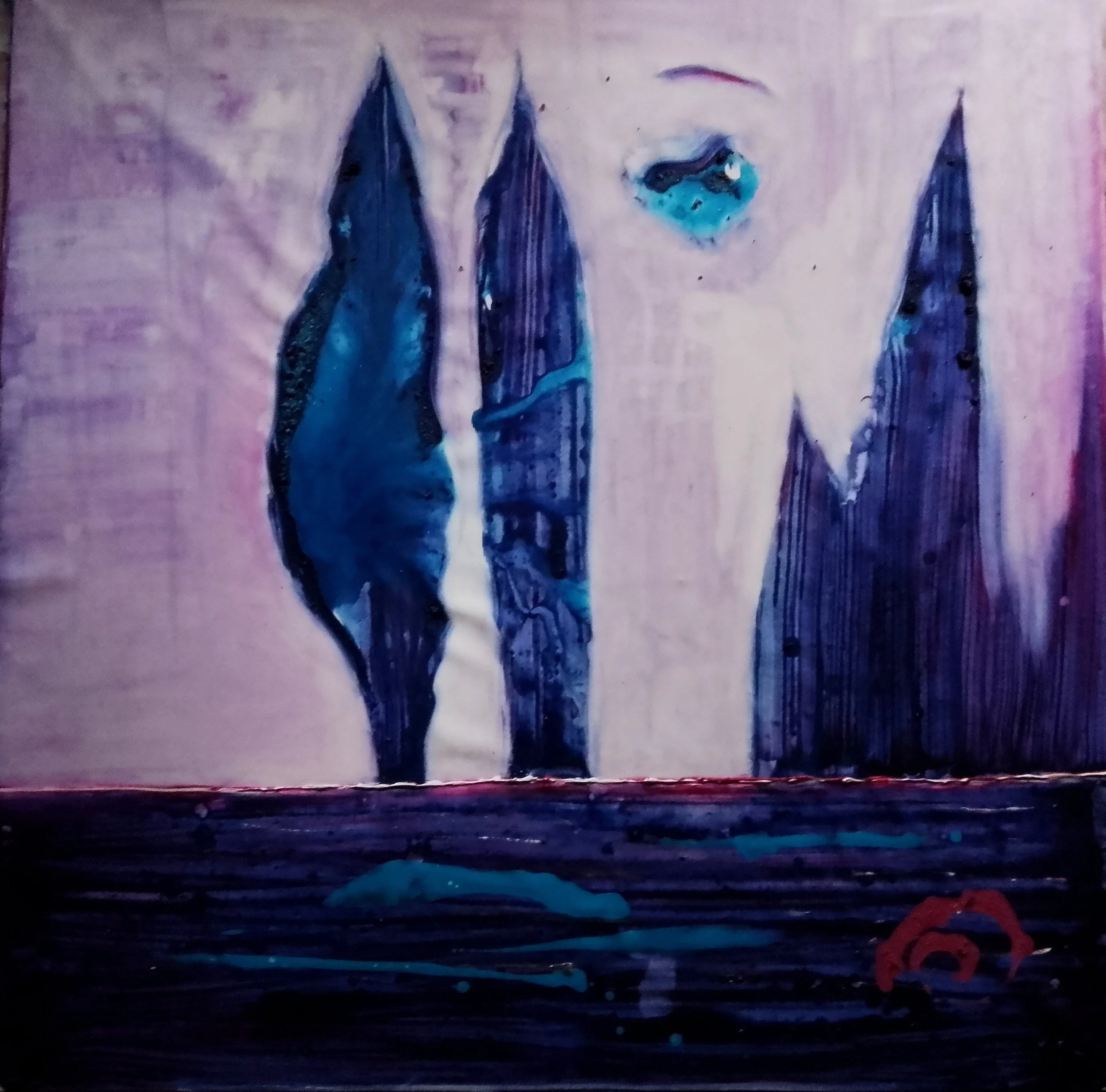 Abstract 25- 100×89 cm acrilic on canvas