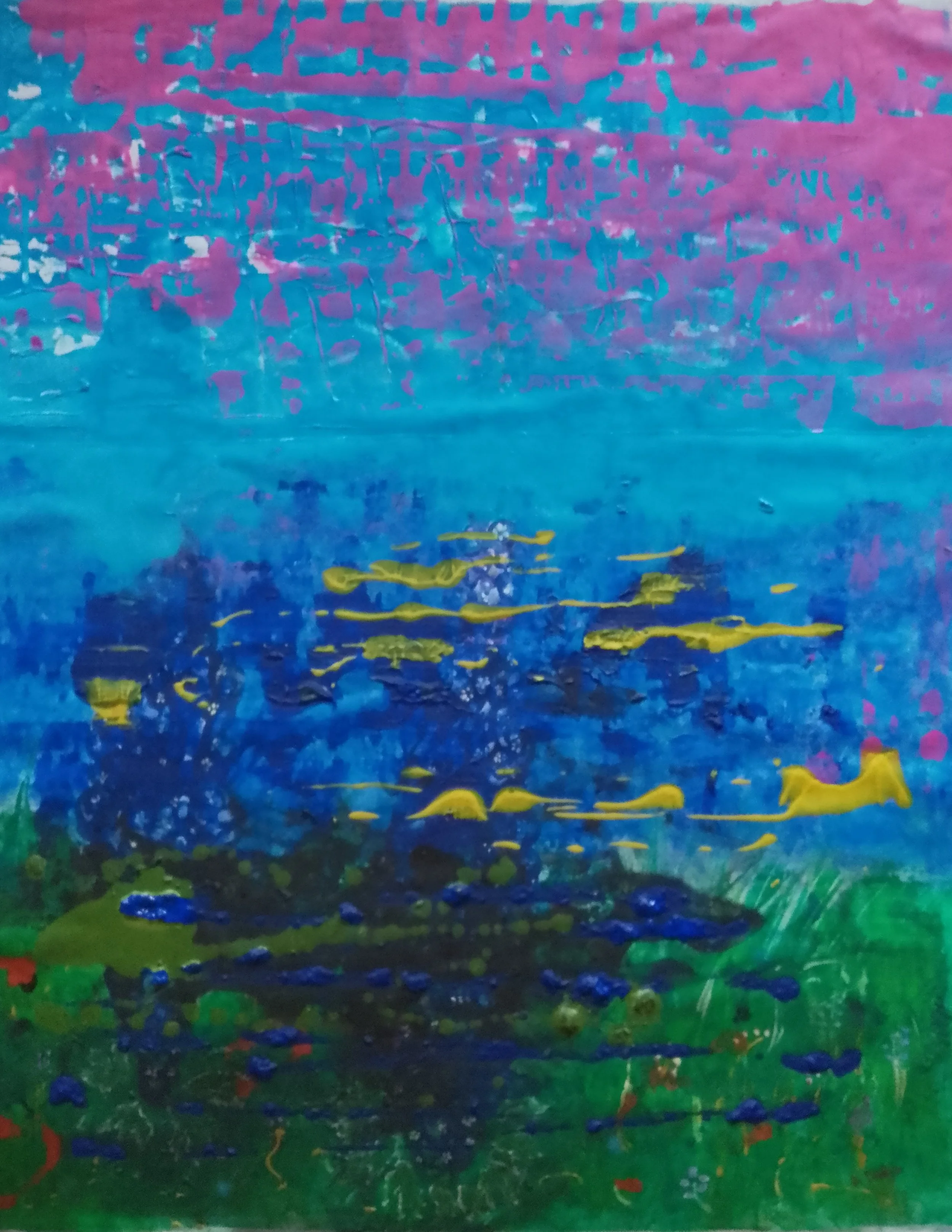 Abstract 11-92×72 cm- acrylic on canvas- 2024