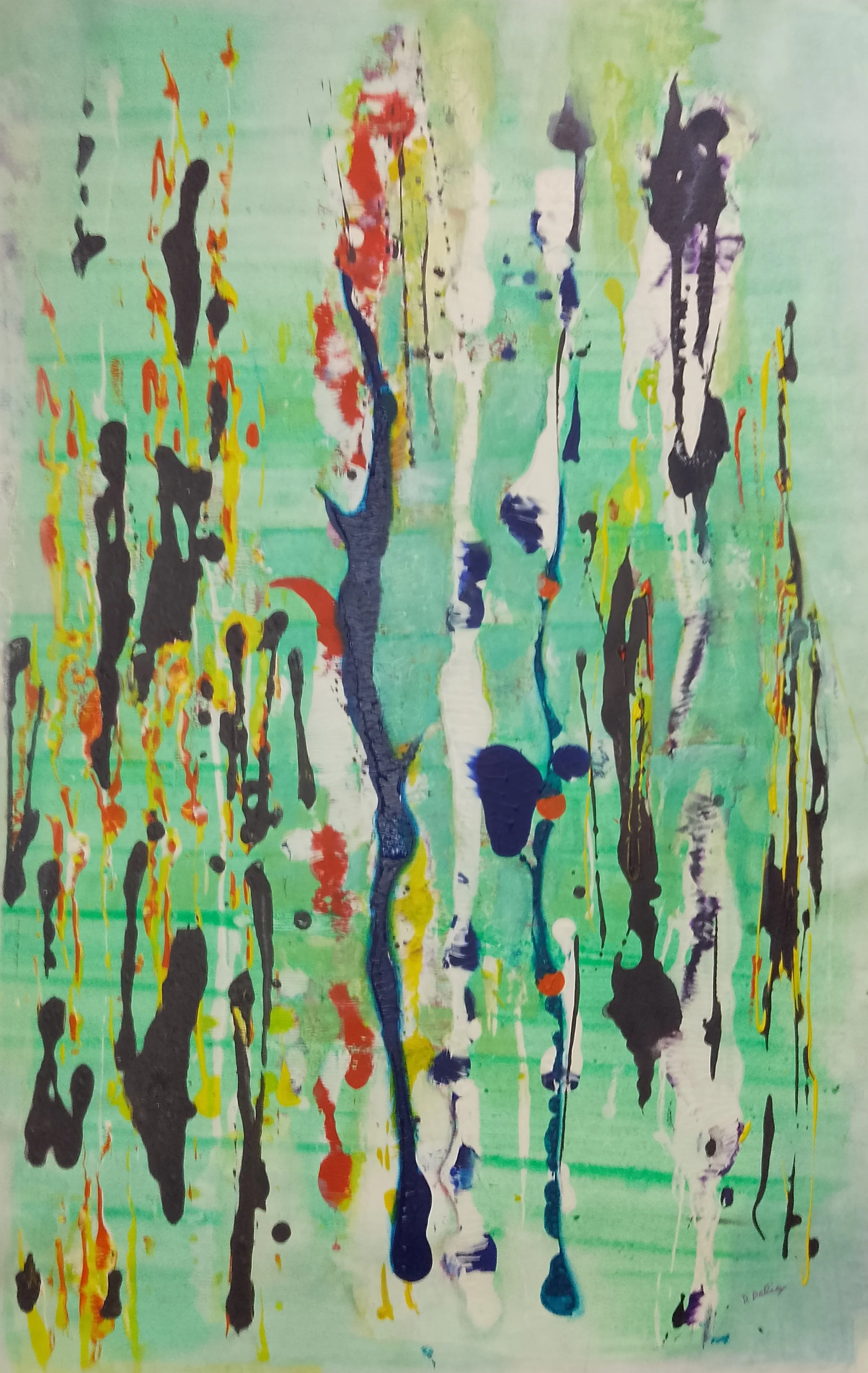 Abstract 4- 99×62 cm acrylic on canvas-2024