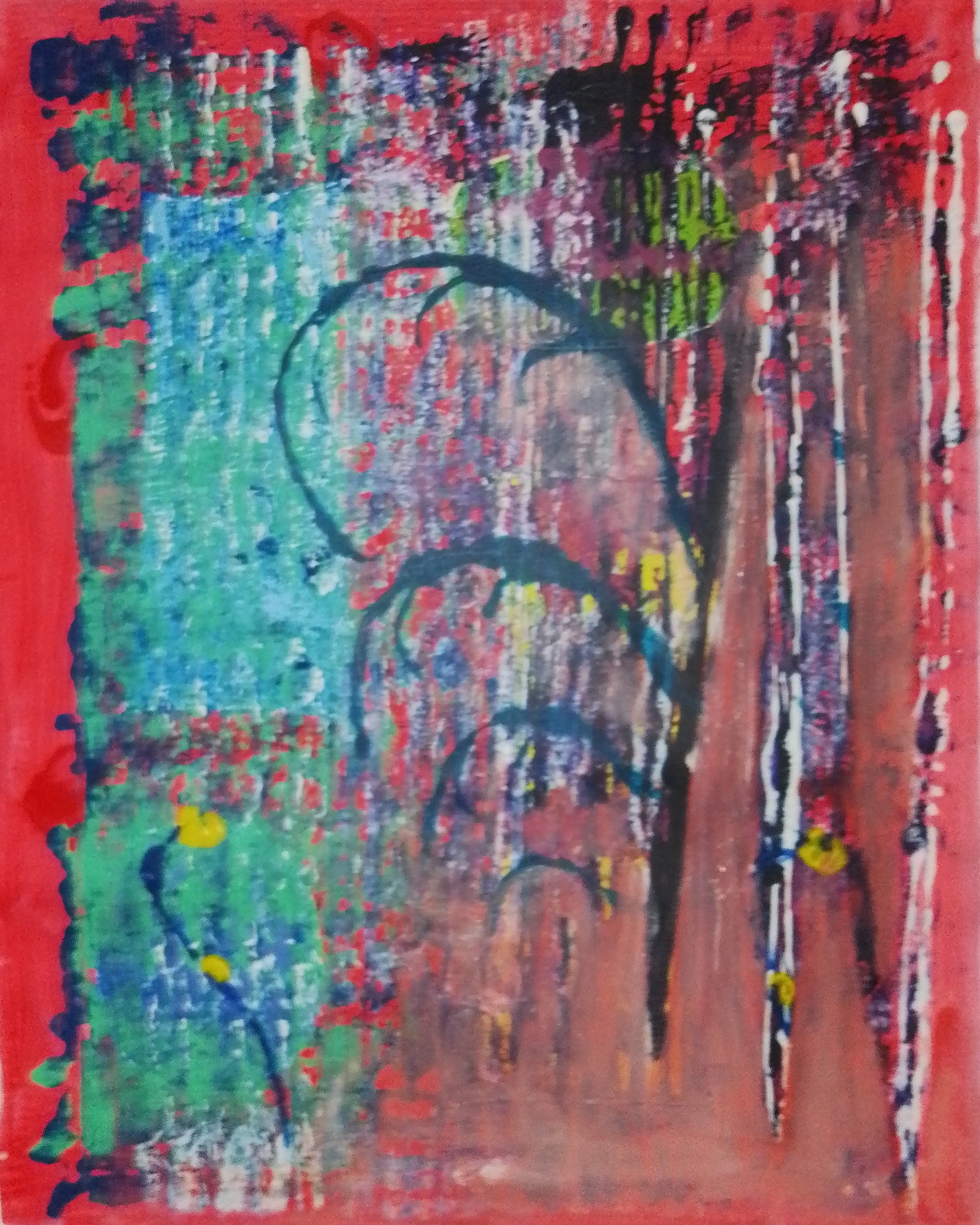 Abstract 39- 98×77 cm acrylic on canvas- 2024