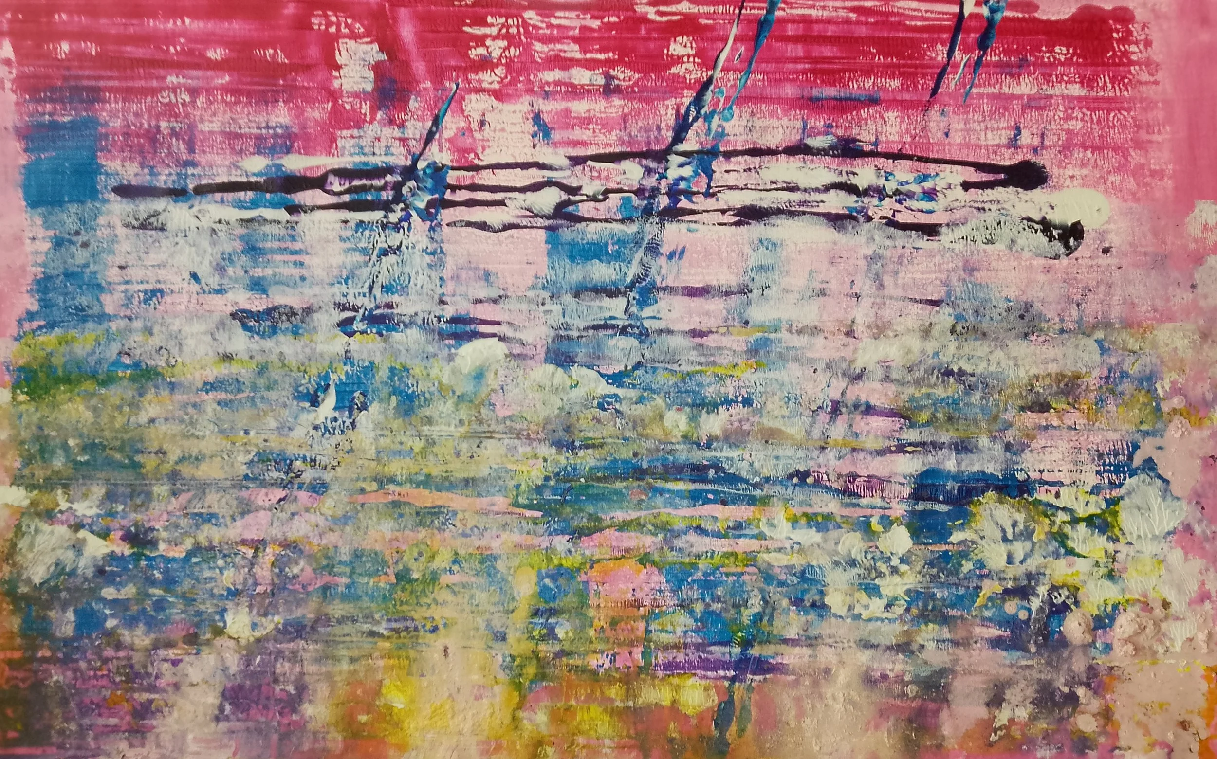 Beyond the barricades - 118×73 cm acrylic on canvas