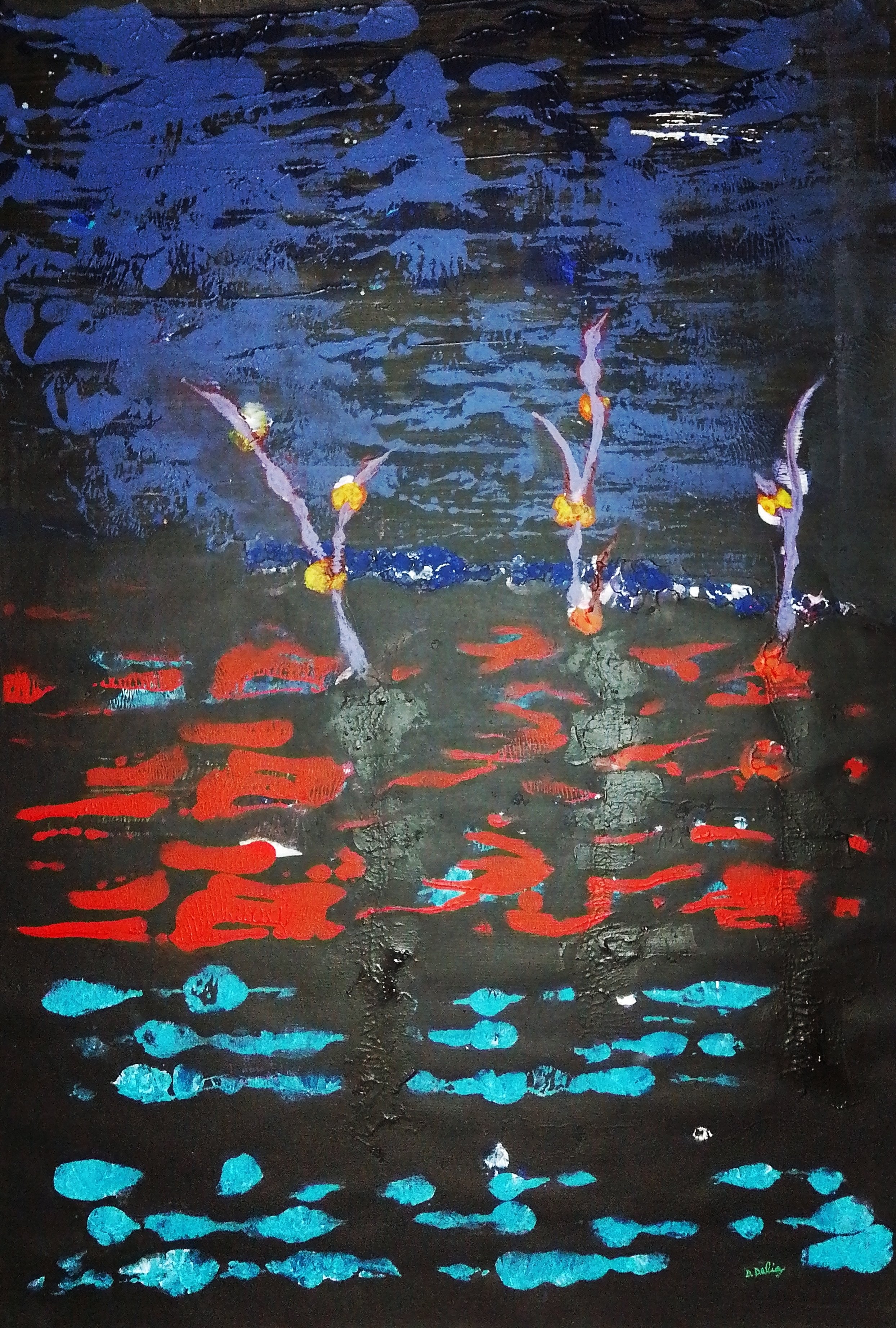 Night 3- 93×63 cm acrilic on canvas