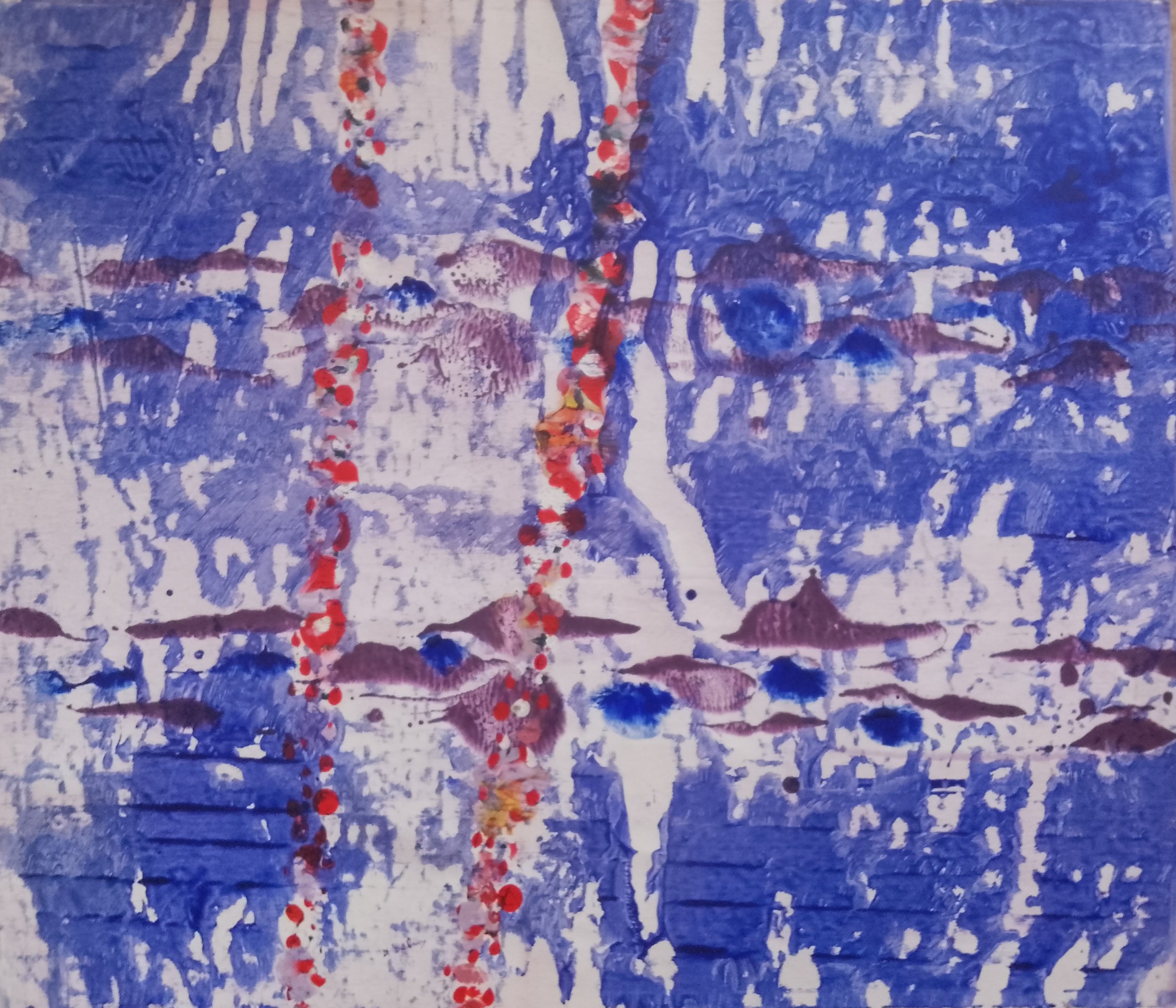 Abstract A- 77×67 cm- acrylic on canvas- 2025