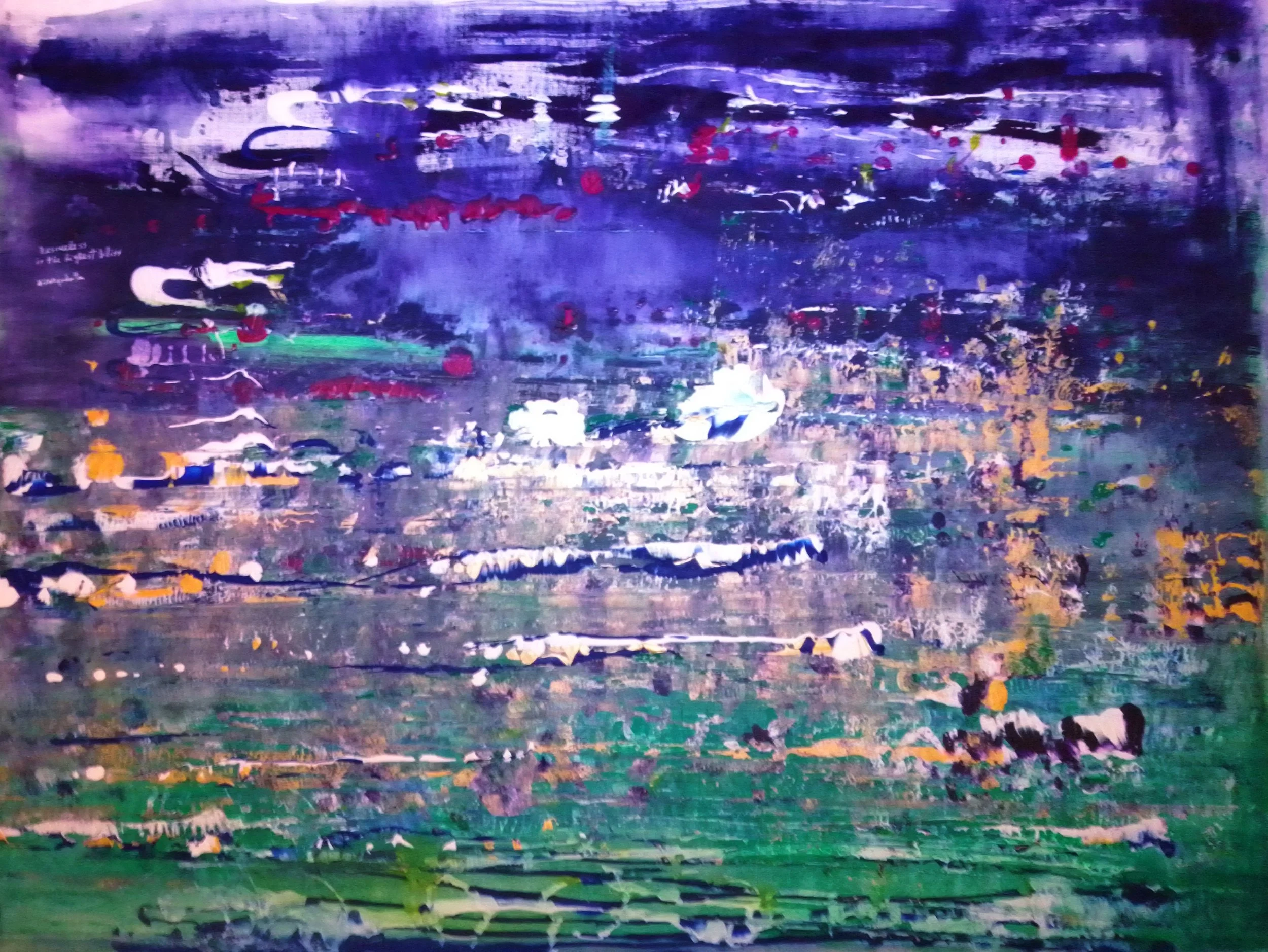 Abstract 360- 114× 84 cm acrylic on canvas- 2025