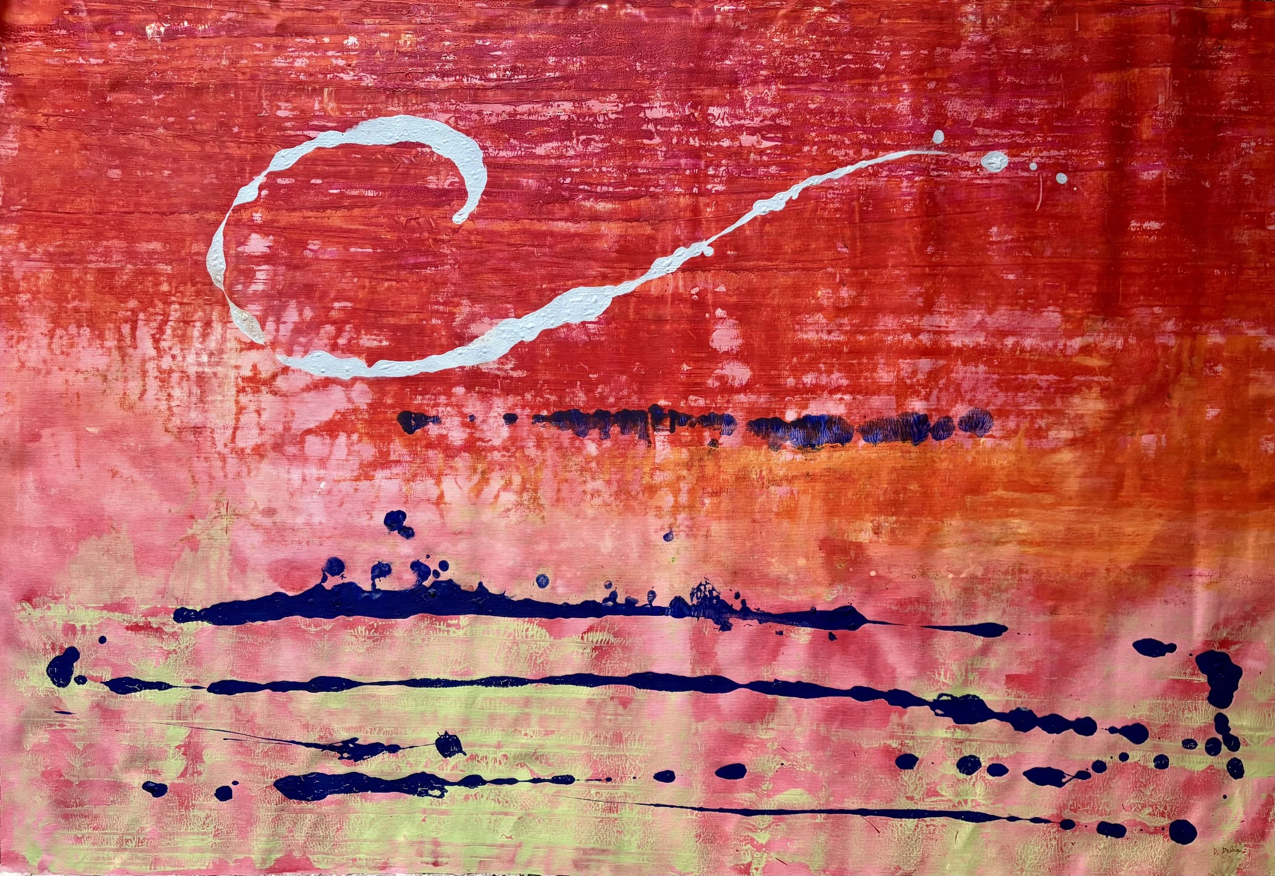 "One note" 
108cm x 160