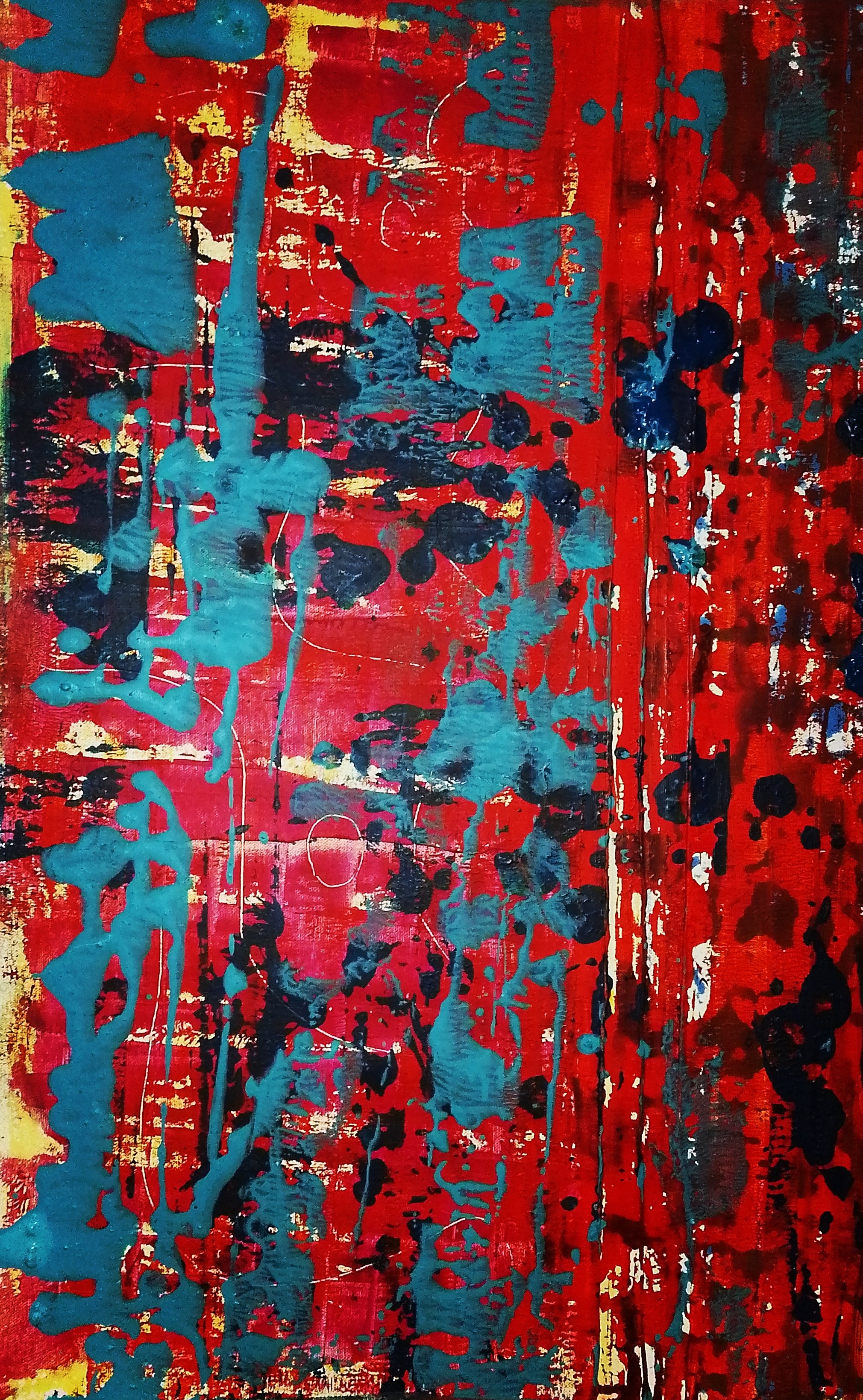 Abstract 79-100×74 cm acrylic on canvas-2024