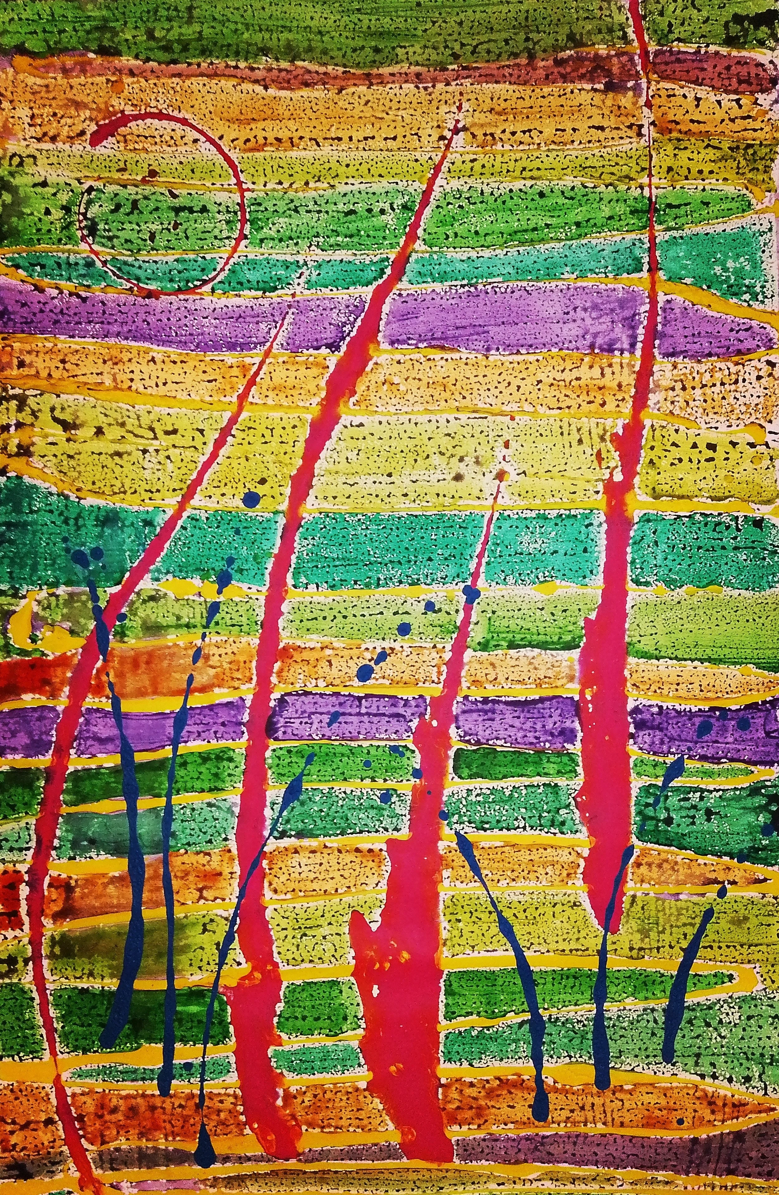 Joy- 116×75 cm acrylic on canvas-2024