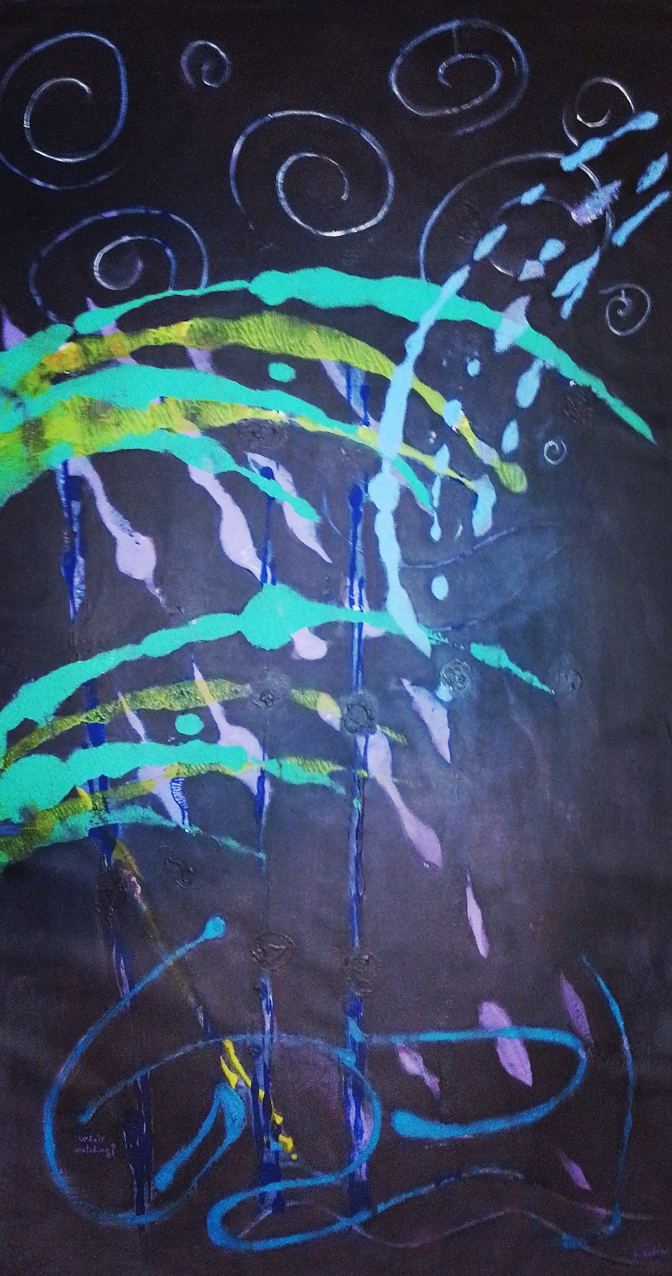 Abstract 90- 158×84 cm acrylic on canvas-2024