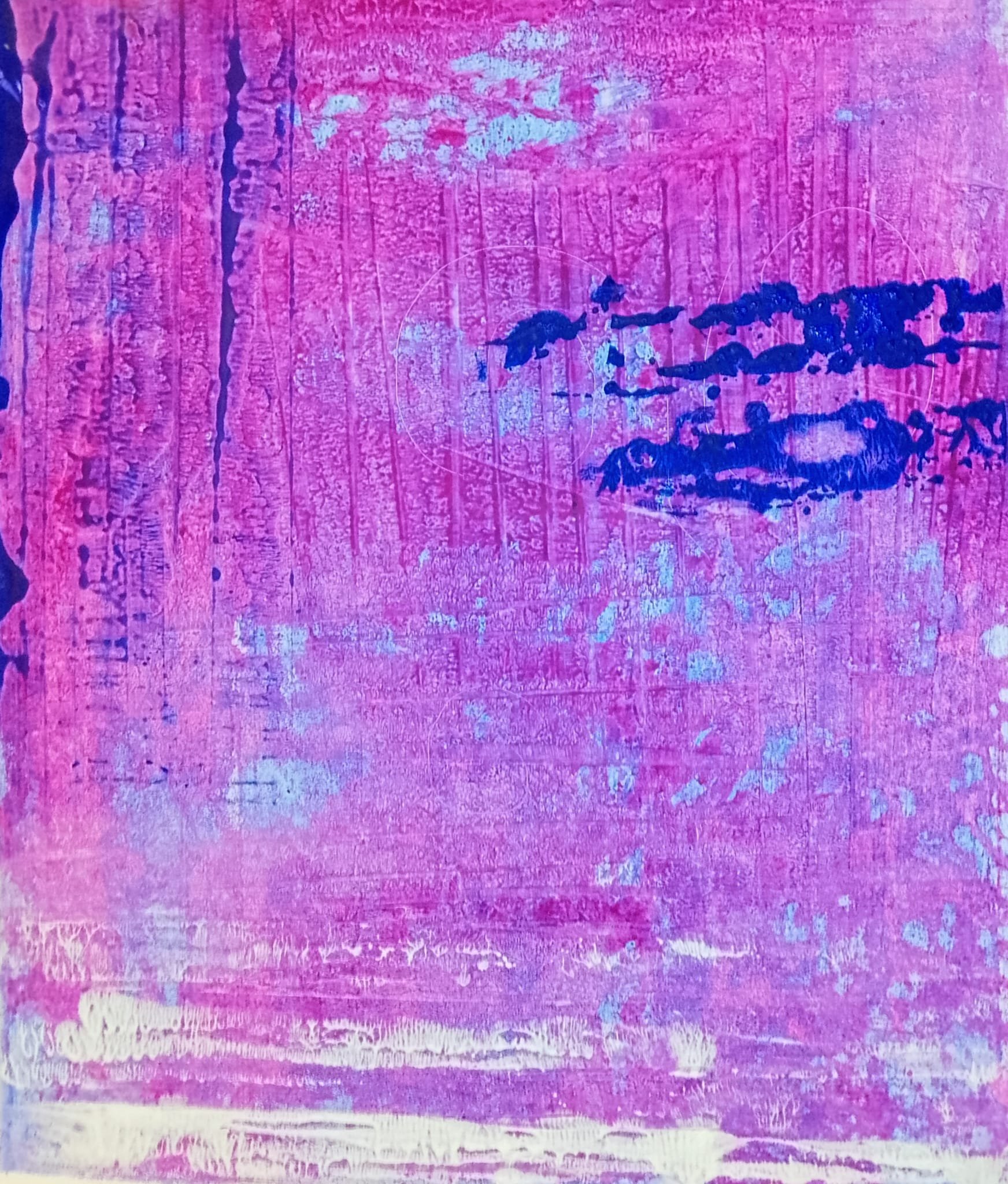 "The way is behind the retina". 118cm x 102